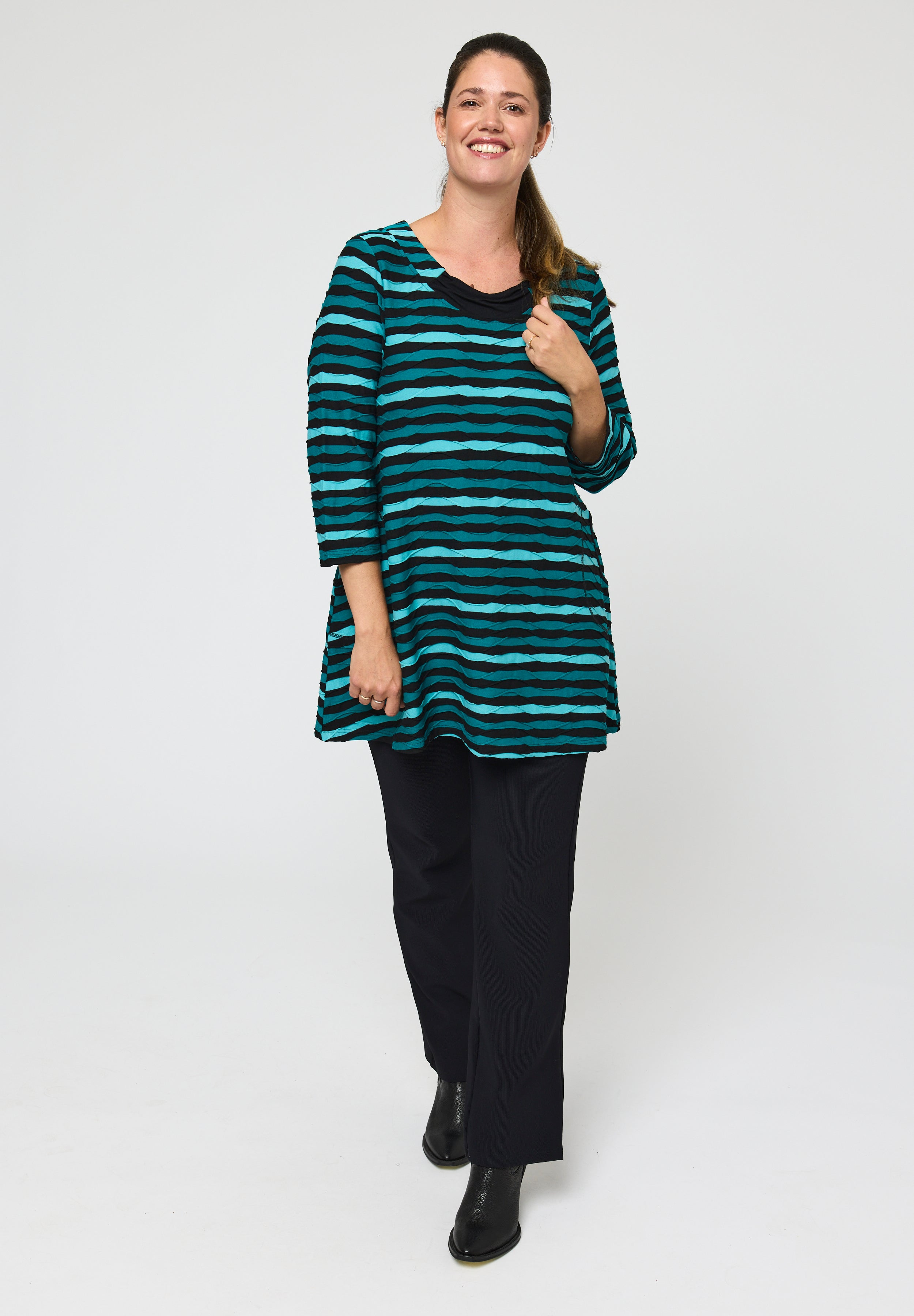 Pont Neuf PNJola Tea Tunikaer 5052 Petrol Blue