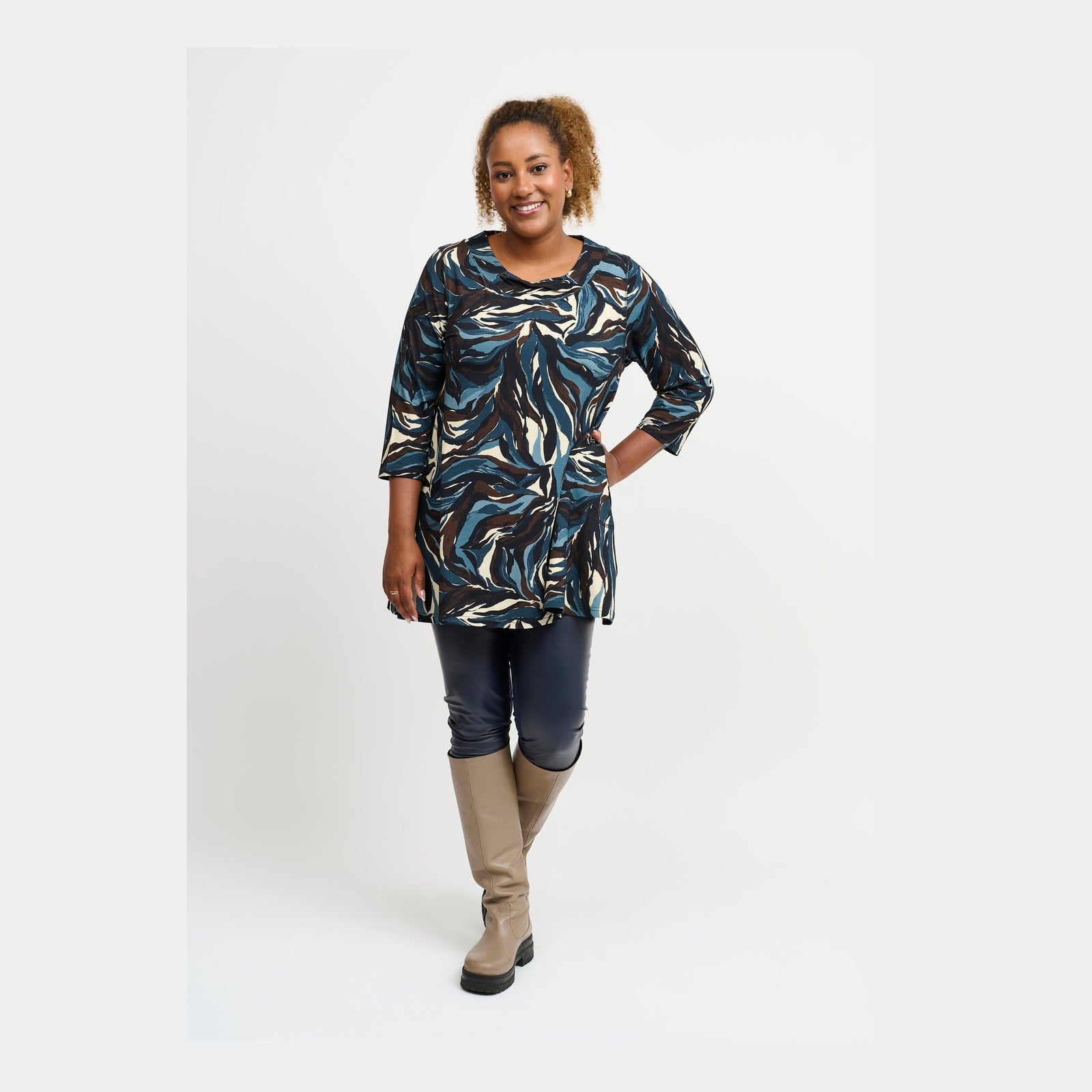 Pont Neuf PNJola Tea Tunikaer 5555 Steel Blue