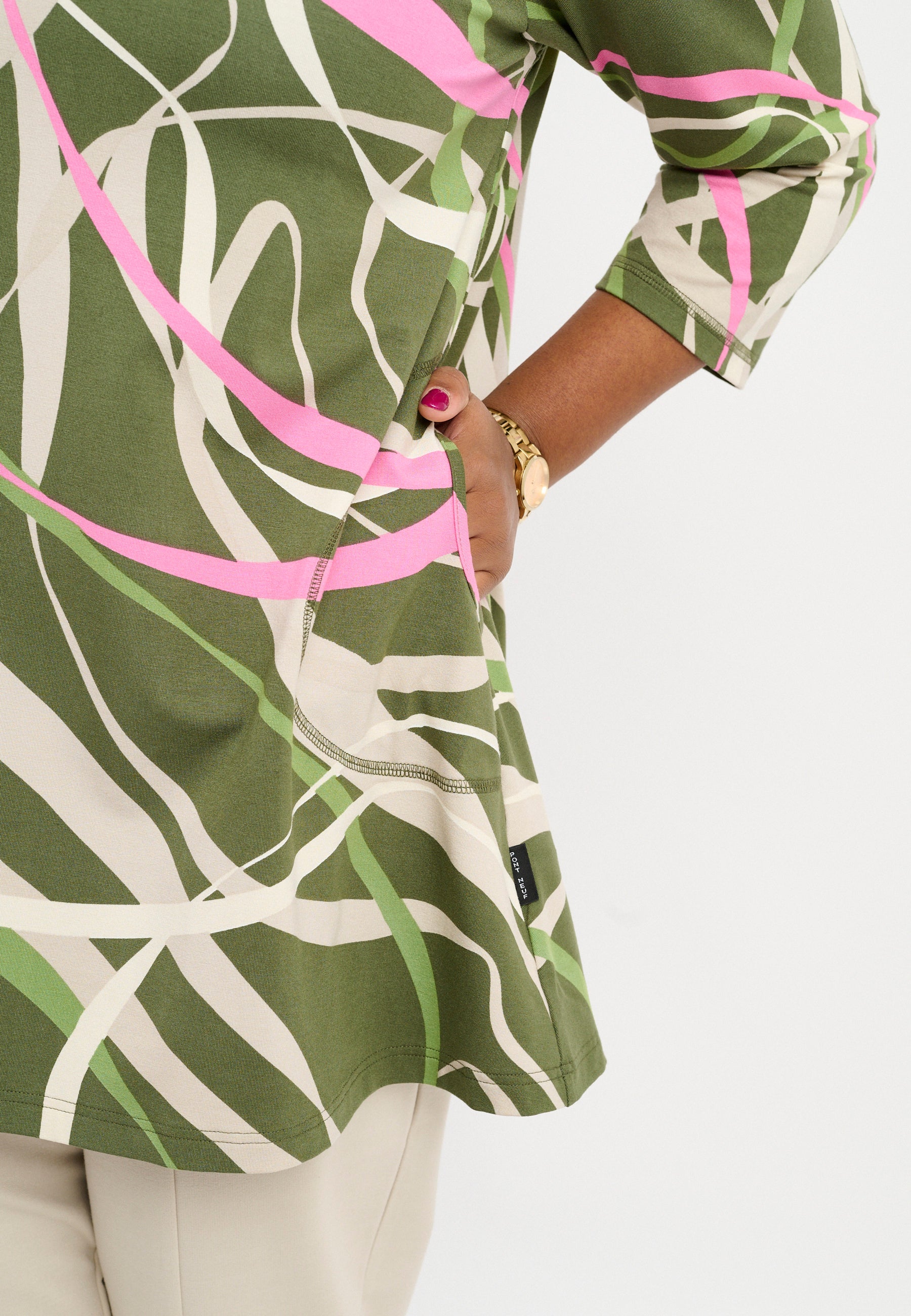 Pont Neuf PNJola tea Tunikaer 3506 Khaki Green