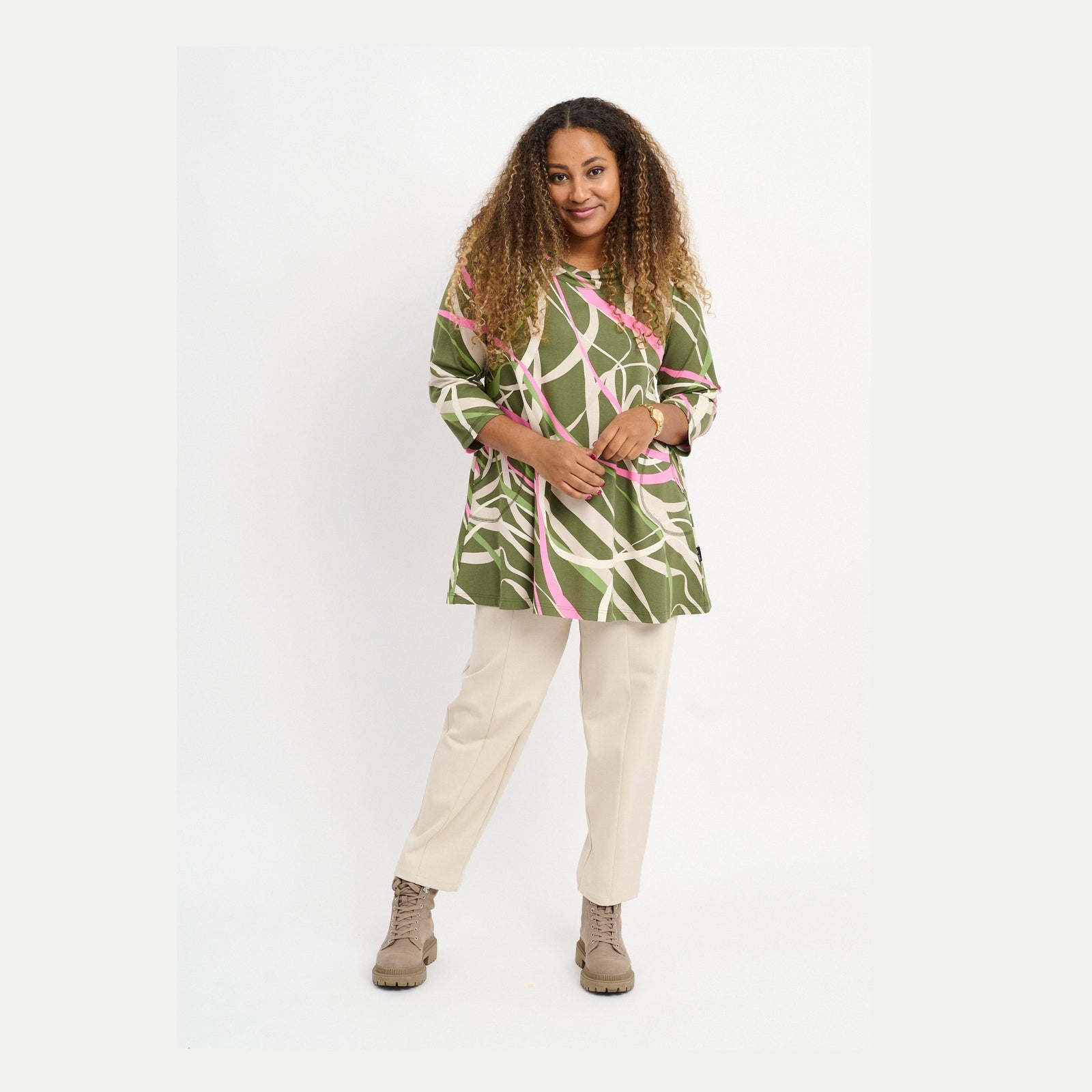 Pont Neuf PNJola tea Tunikaer 3506 Khaki Green