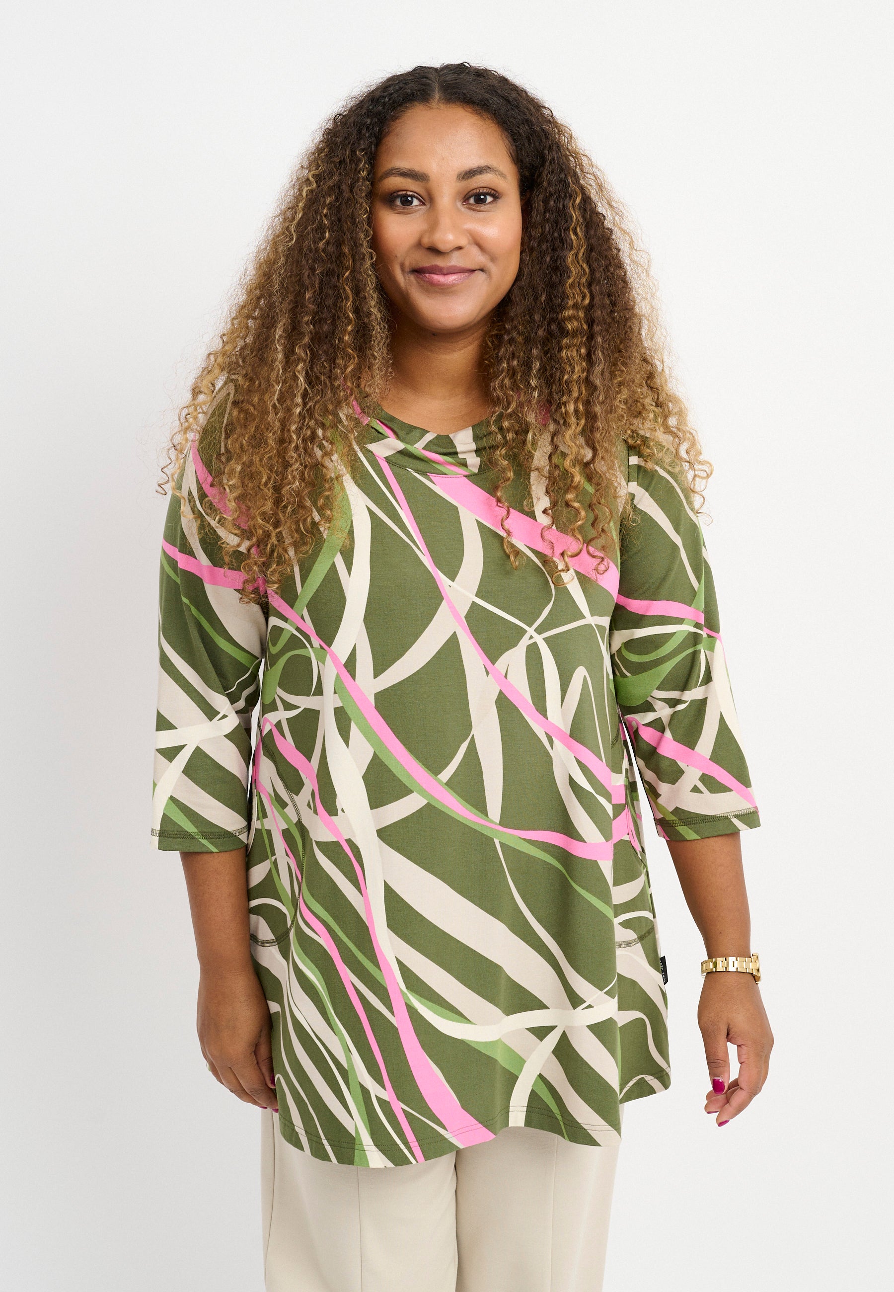 Pont Neuf PNJola tea Tunikaer 3506 Khaki Green