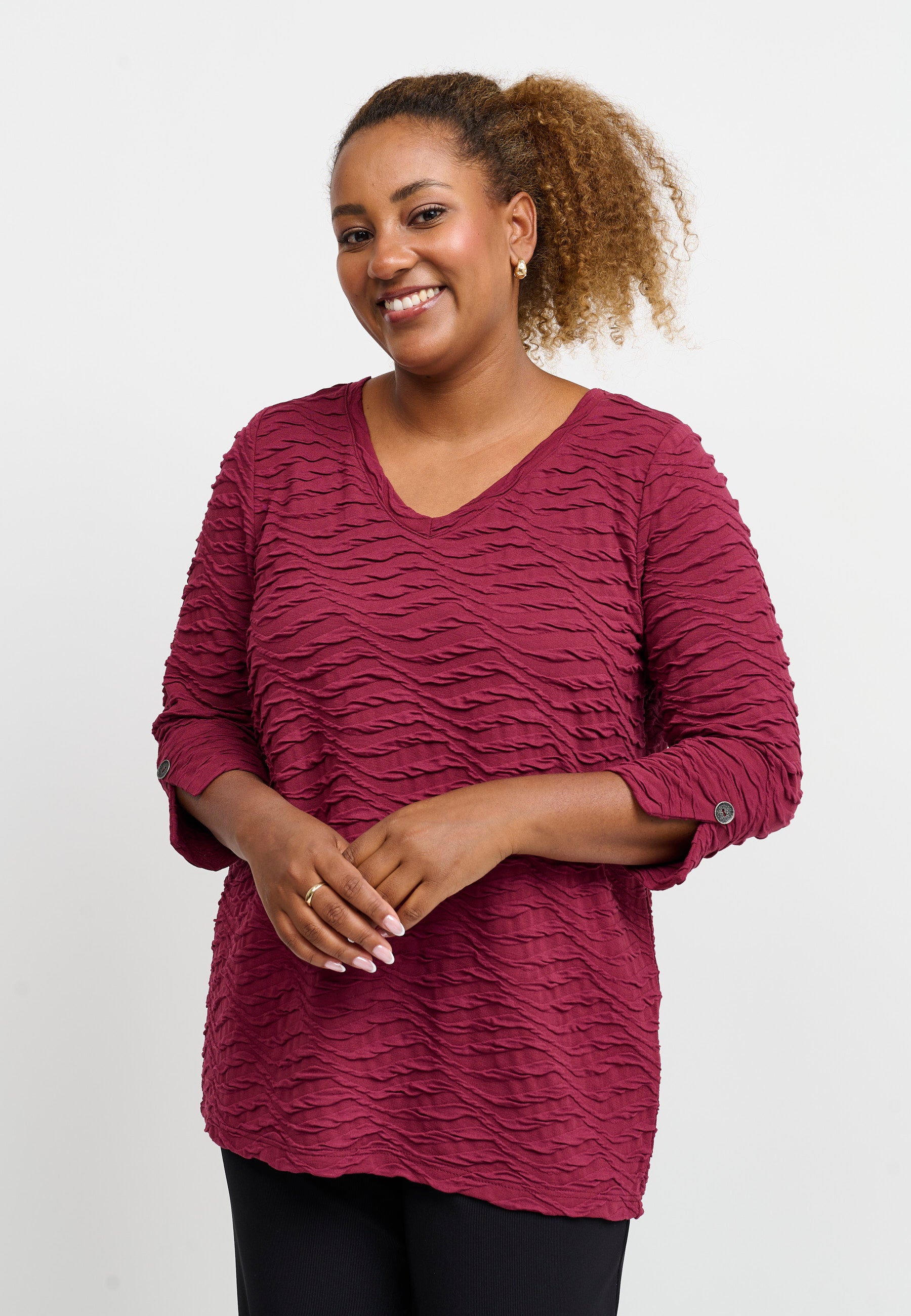 Pont Neuf PNKenya Bluser 2999 BORDEAUX RED