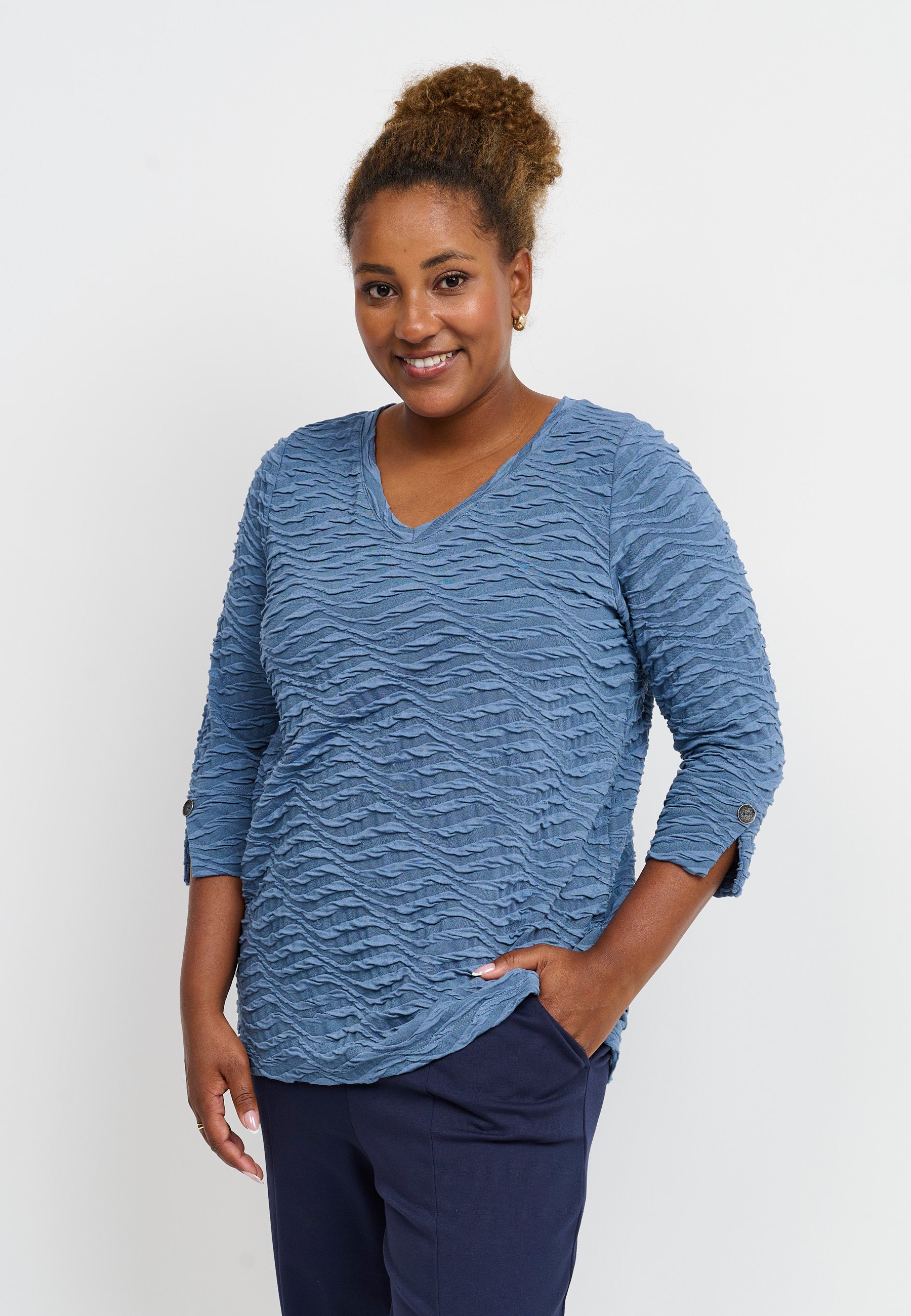 Pont Neuf PNKenya Bluser 5555 Steel Blue