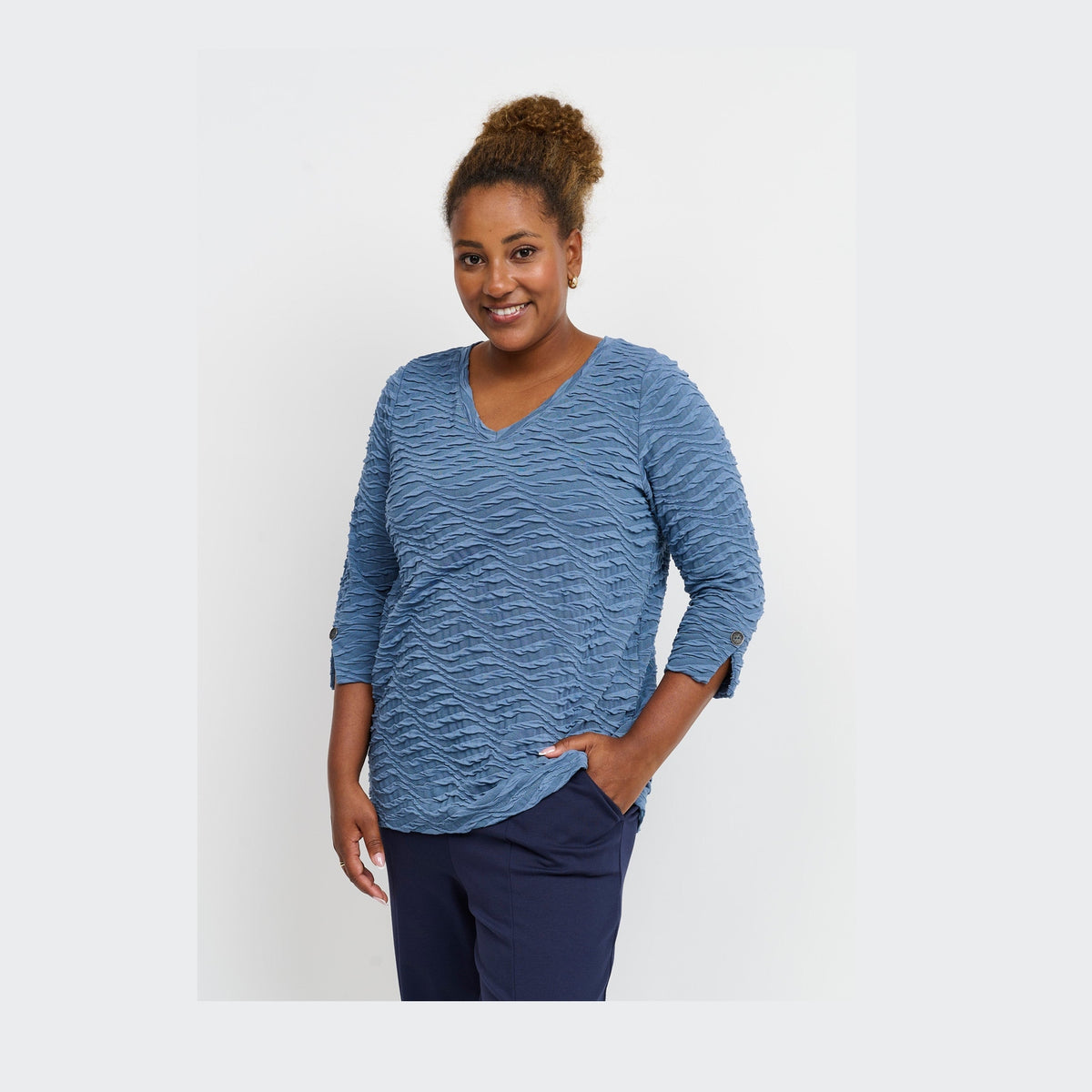 Pont Neuf PNKenya Bluser 5555 Steel Blue