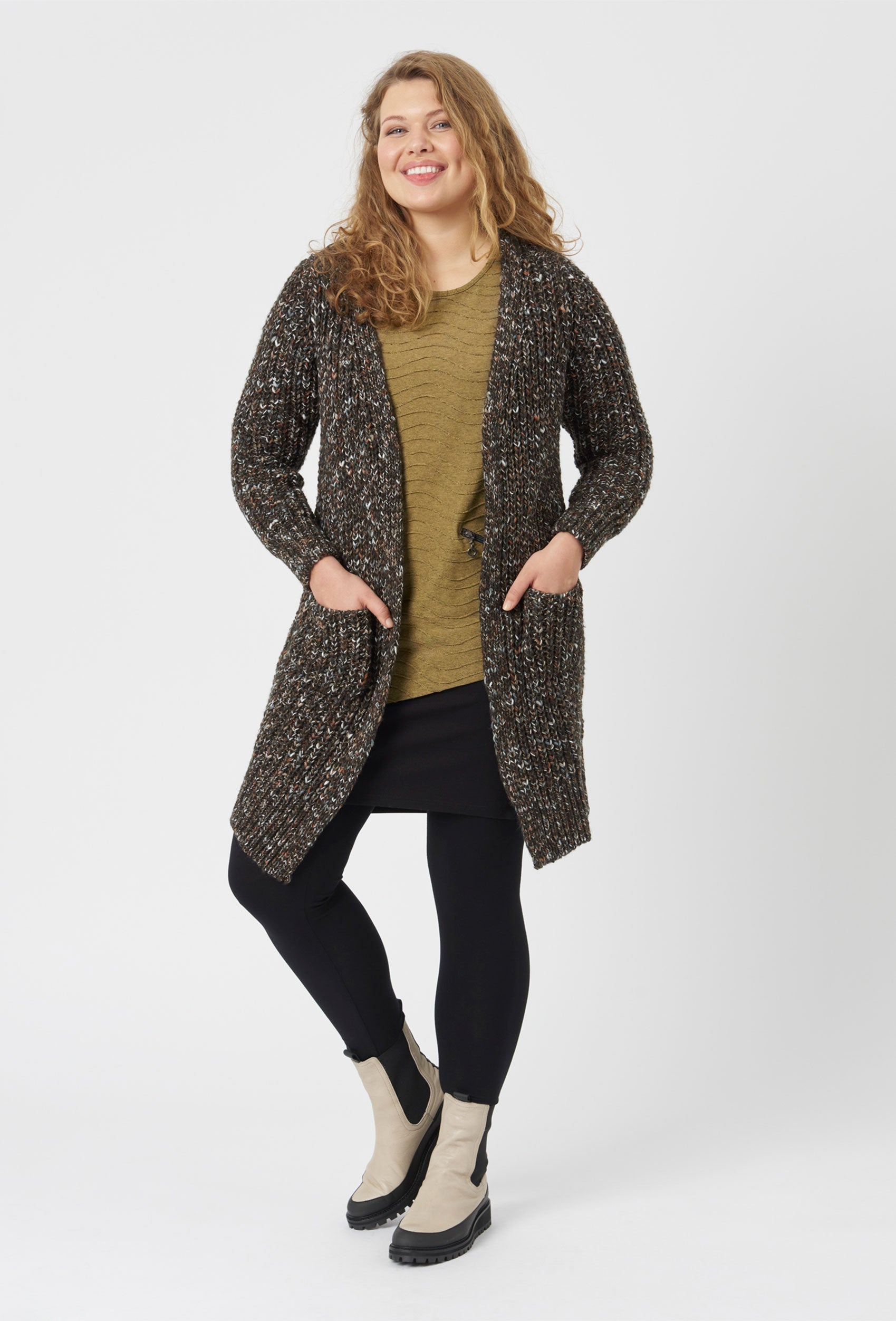 Pont Neuf PNKit Knit Cardigan 824 Choko