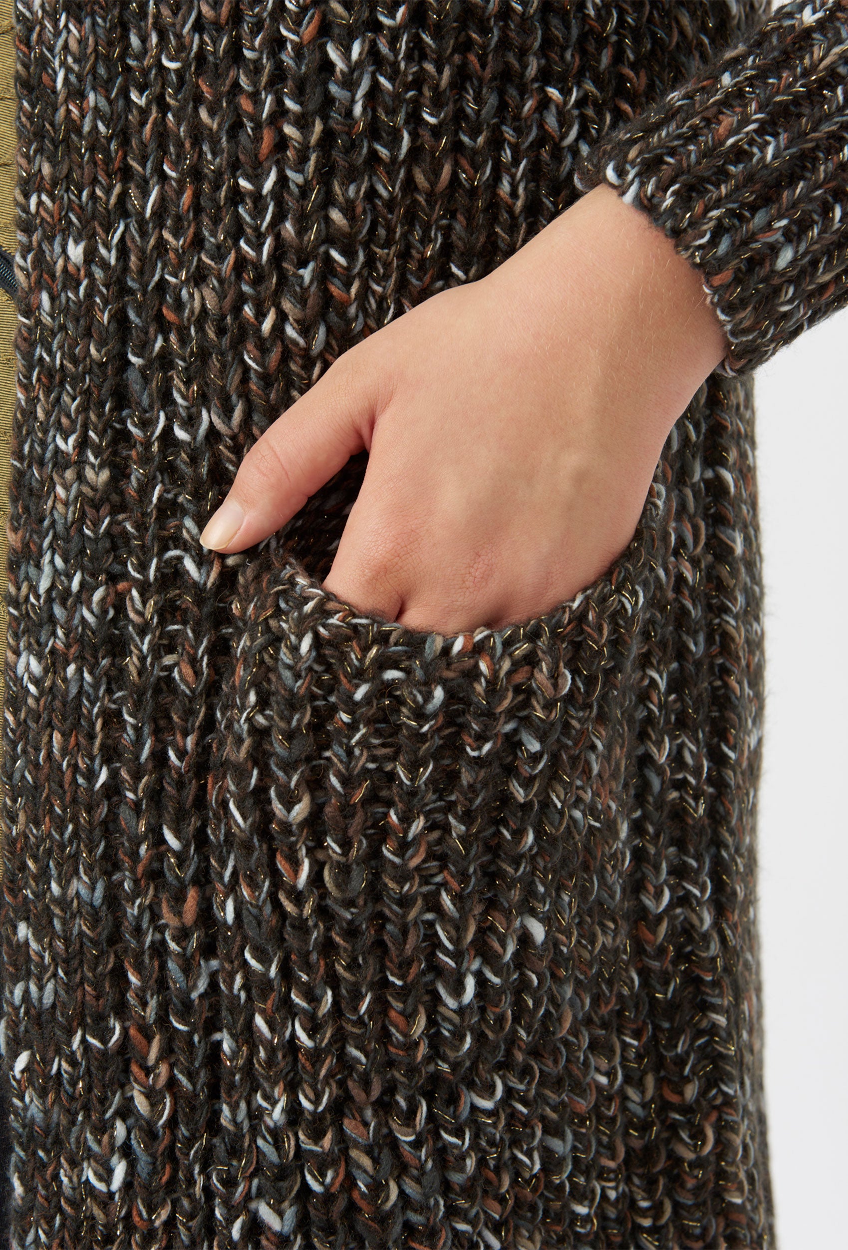 Pont Neuf PNKit Knit Cardigan 824 Choko