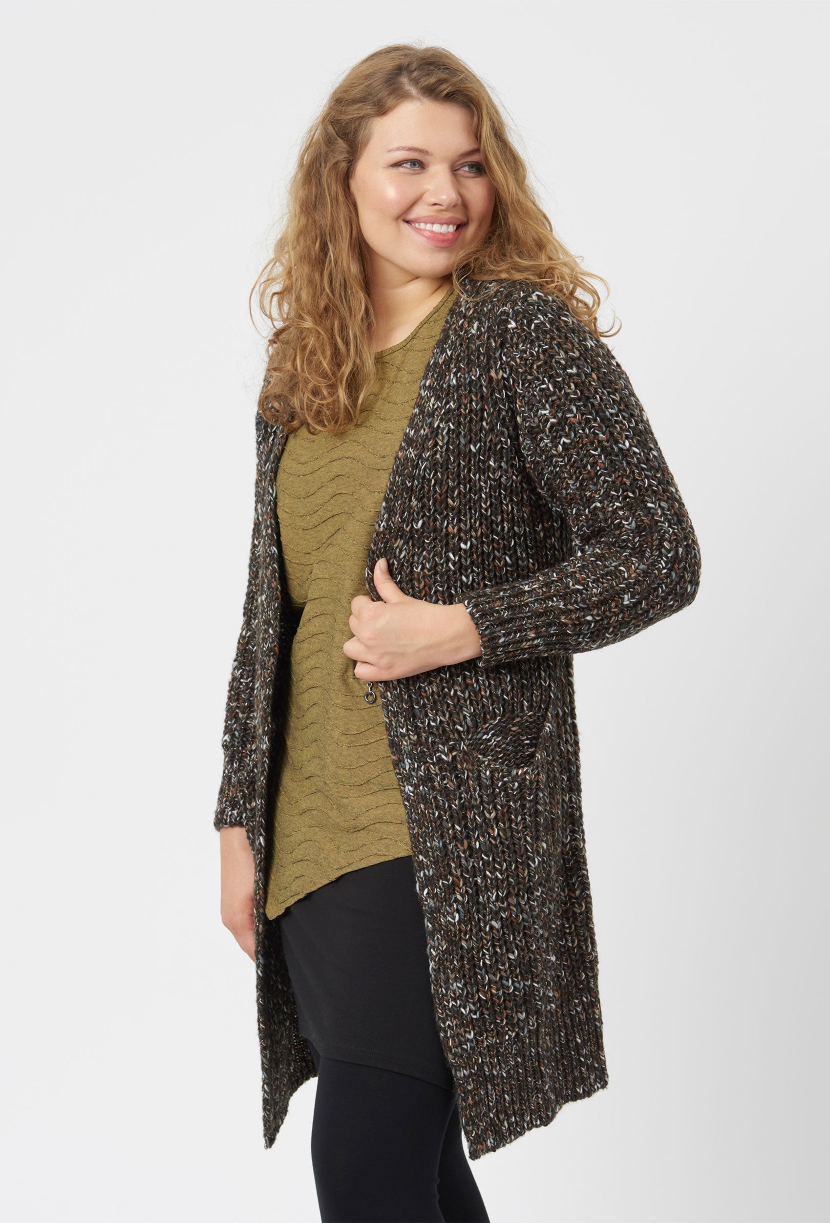Pont Neuf PNKit Knit Cardigan 824 Choko