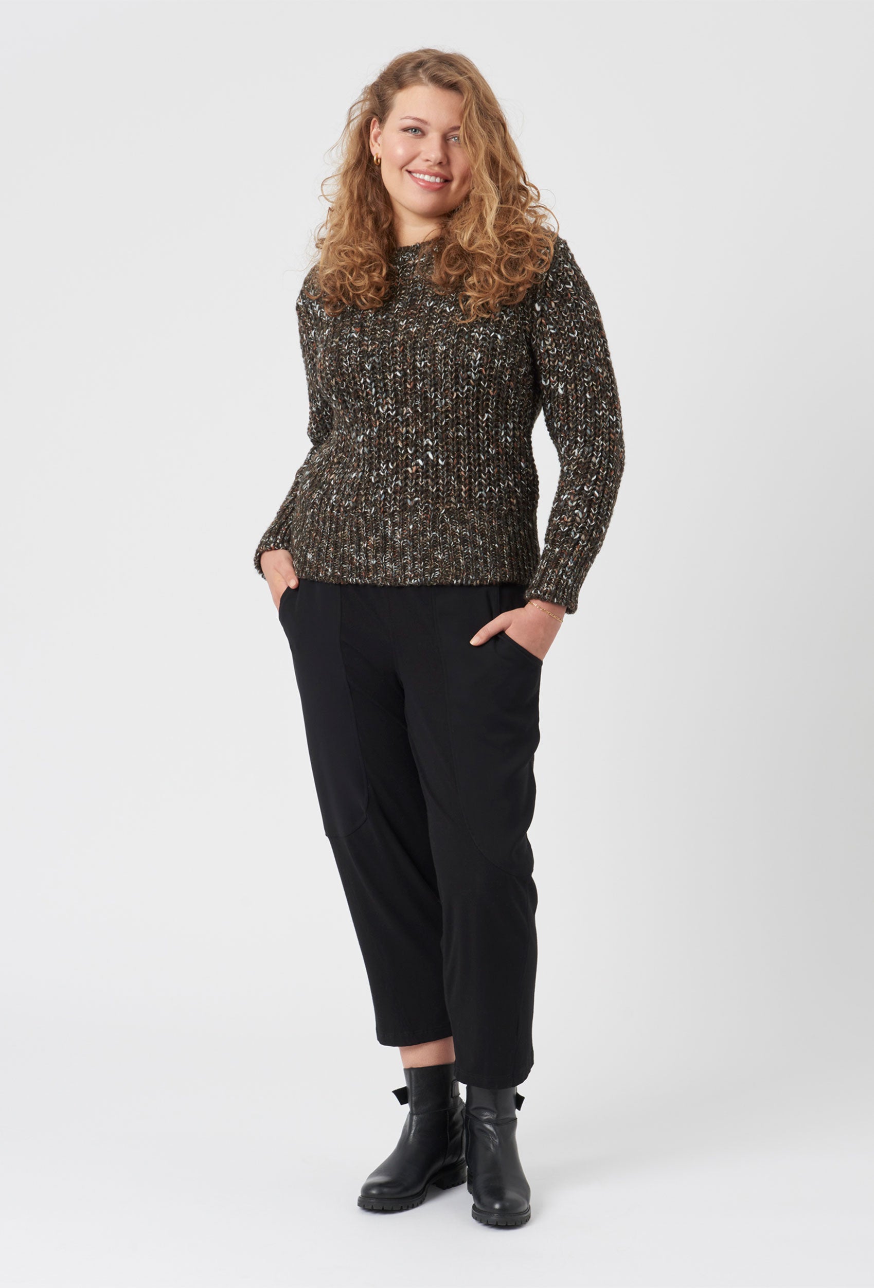 Pont Neuf PNKiwi Knit Pullover 824 Choko
