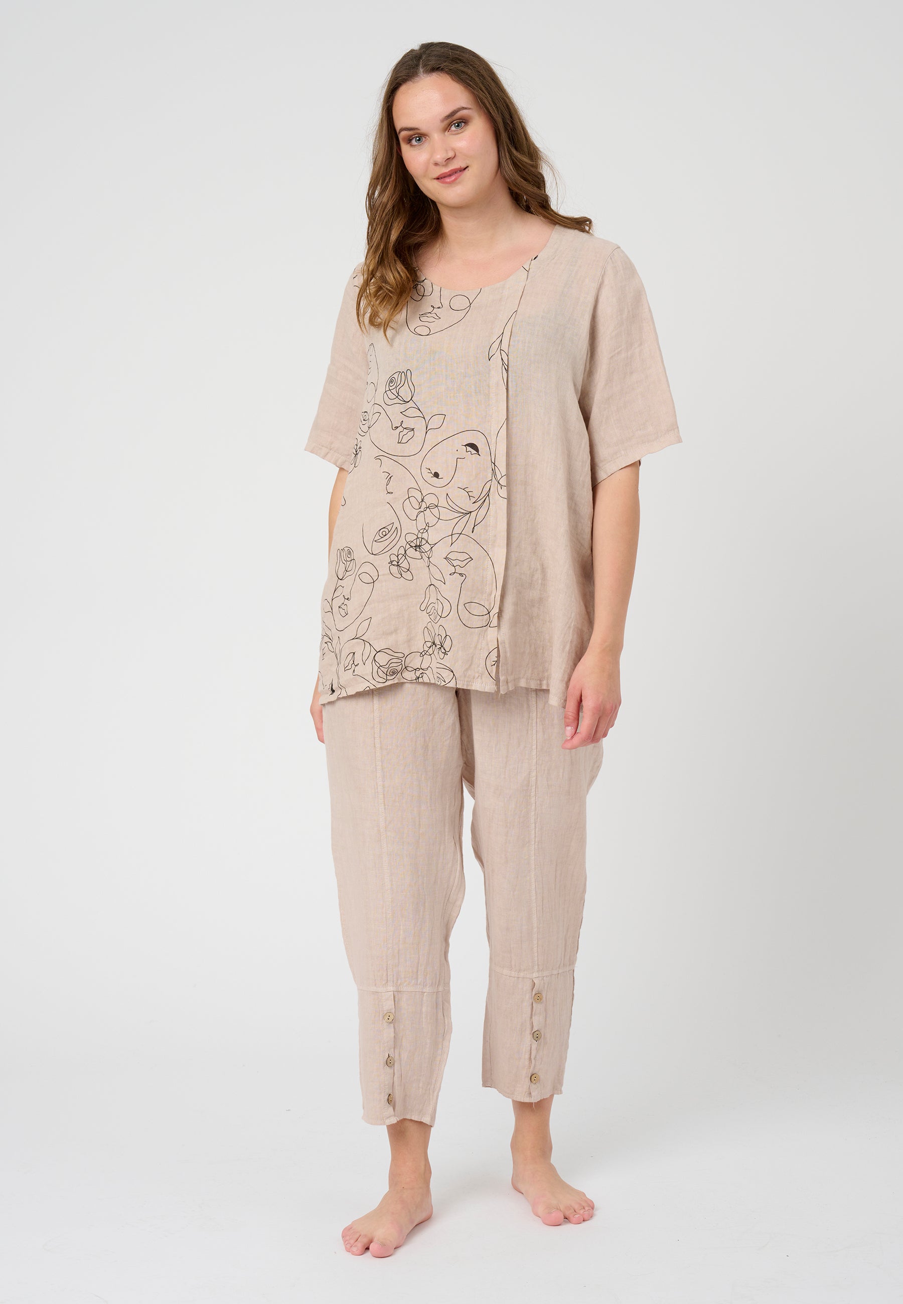 Pont Neuf PNLabika Bluser 134 Linen