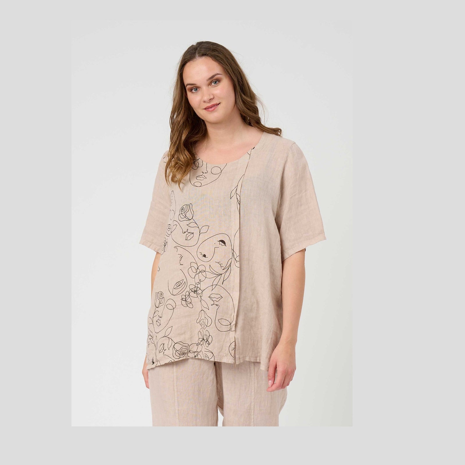 Pont Neuf PNLabika Bluser 134 Linen