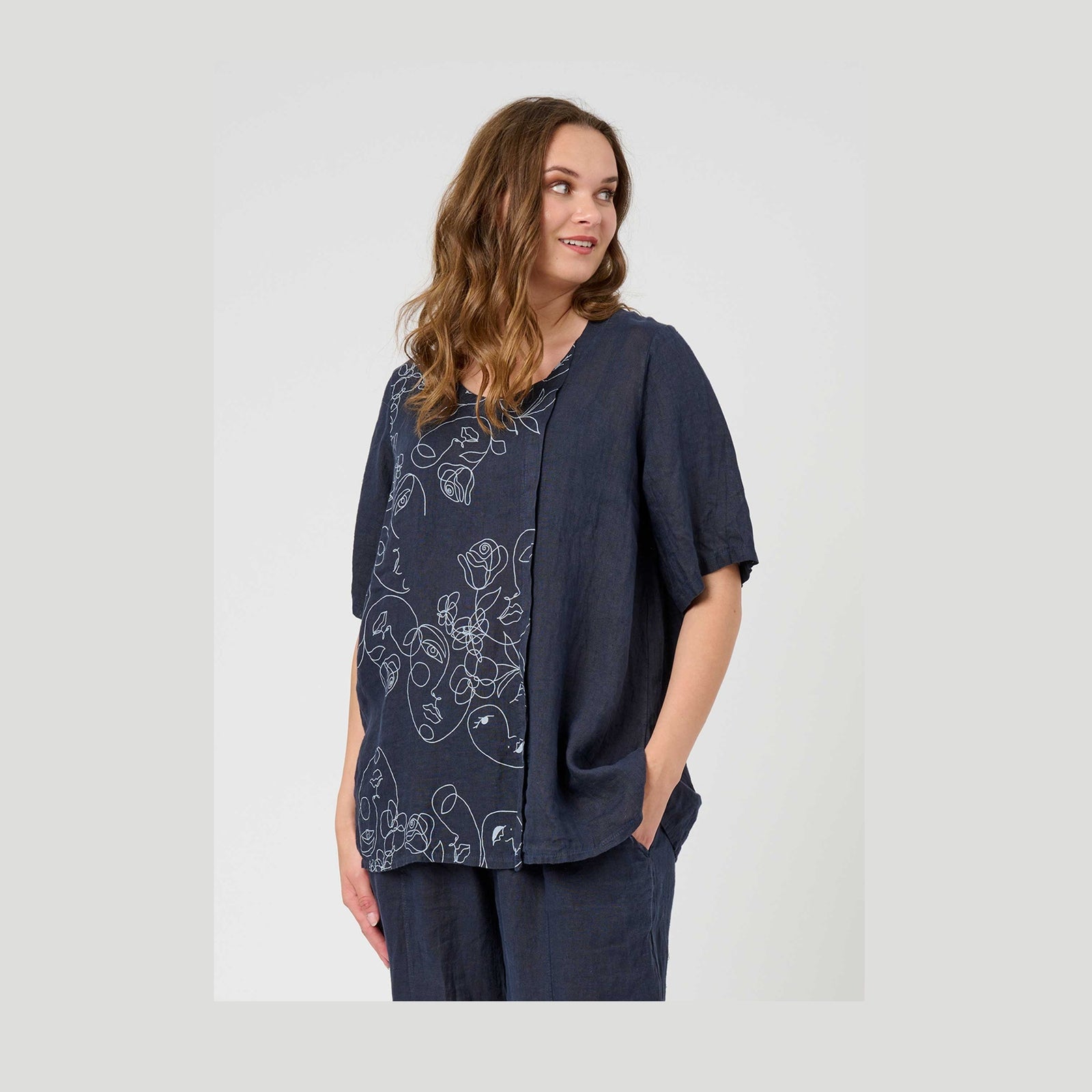Pont Neuf PNLabika Bluser 520 Navy