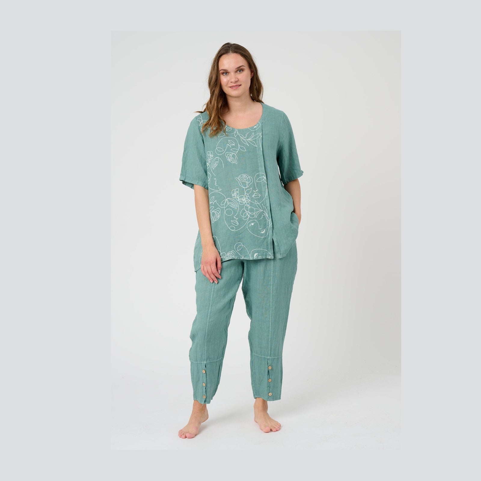 Pont Neuf PNLabika Bluser 618 Dusty Green