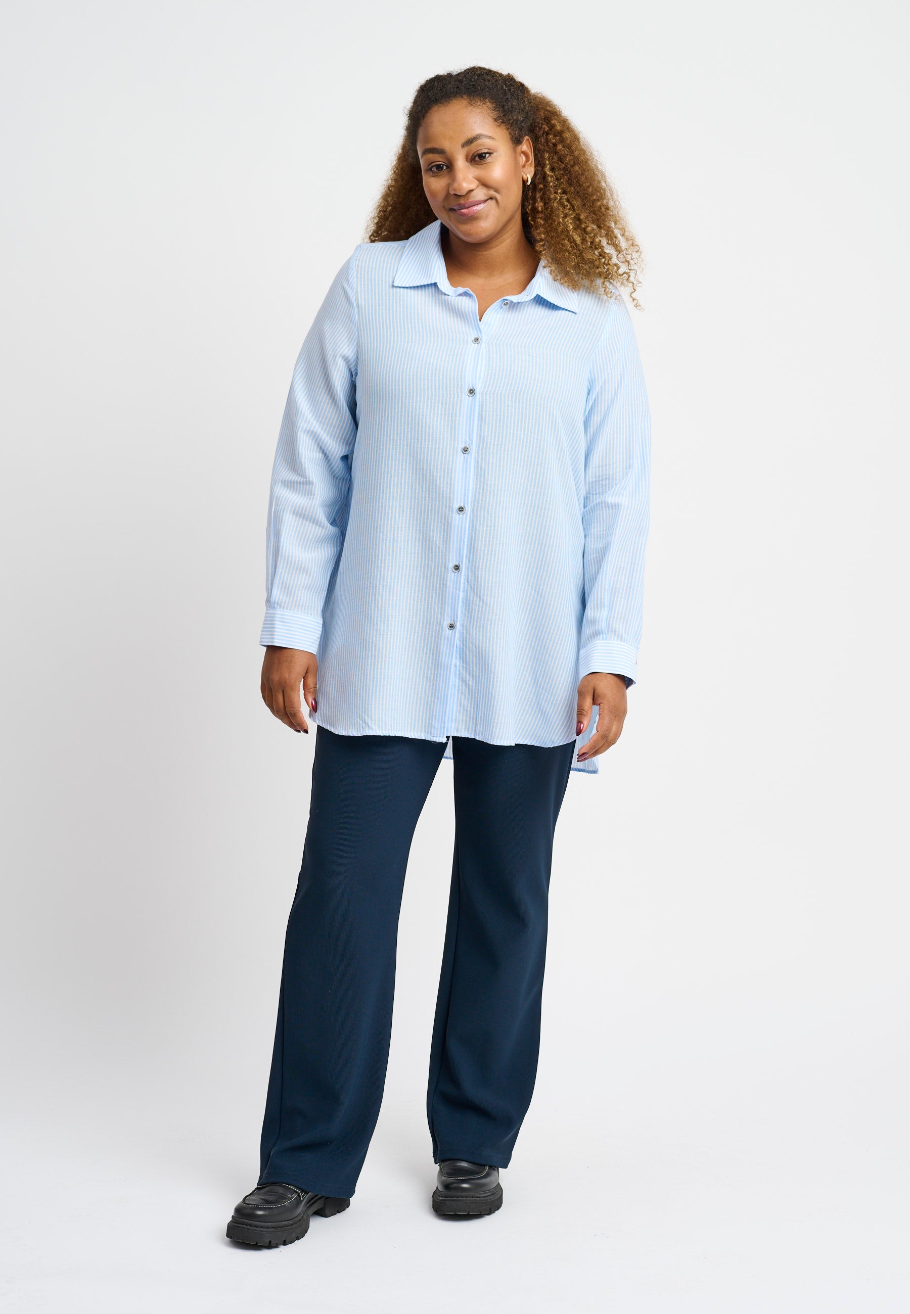 Pont Neuf PNLalorian Skjortebluser 007 Light Blue