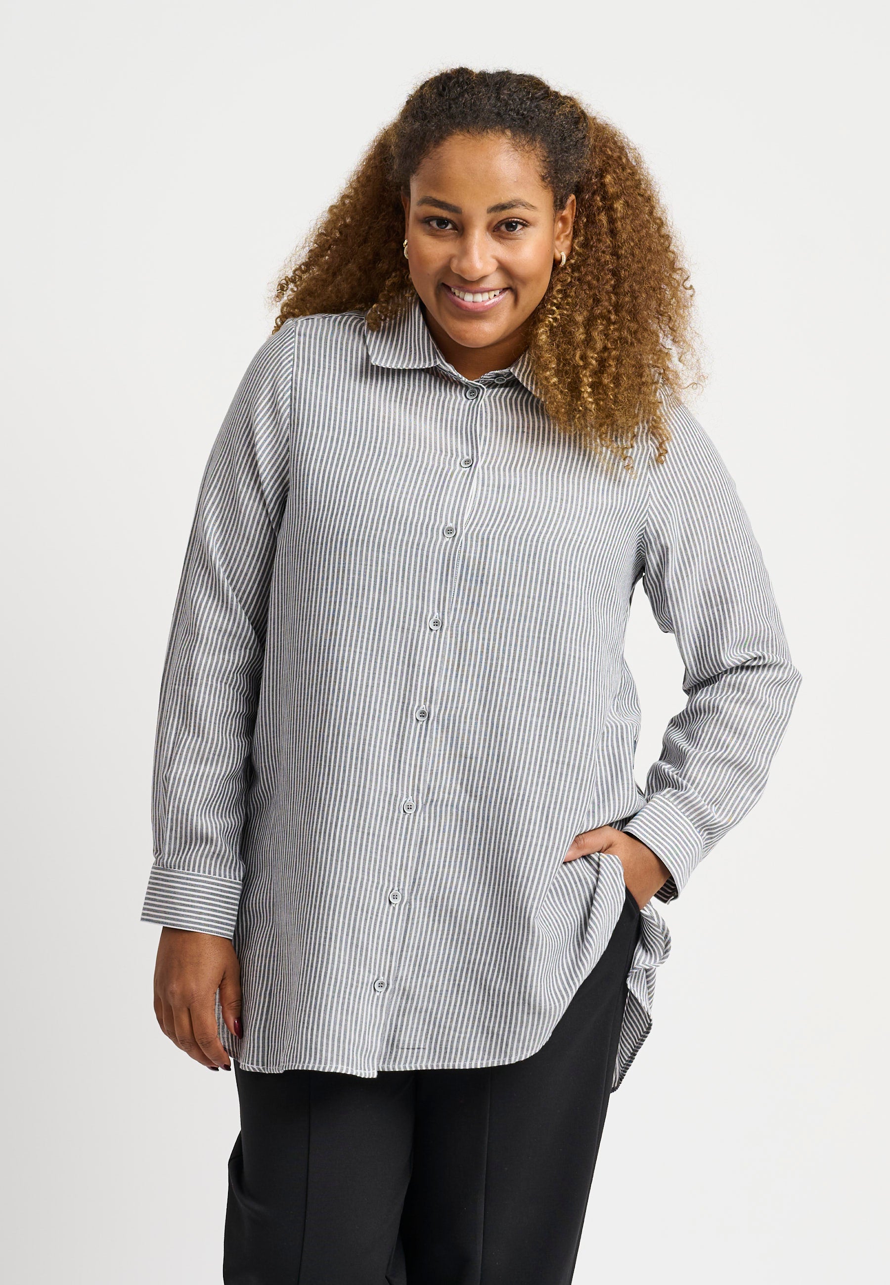 Pont Neuf PNLalorian Skjortebluser 009 Navy blue