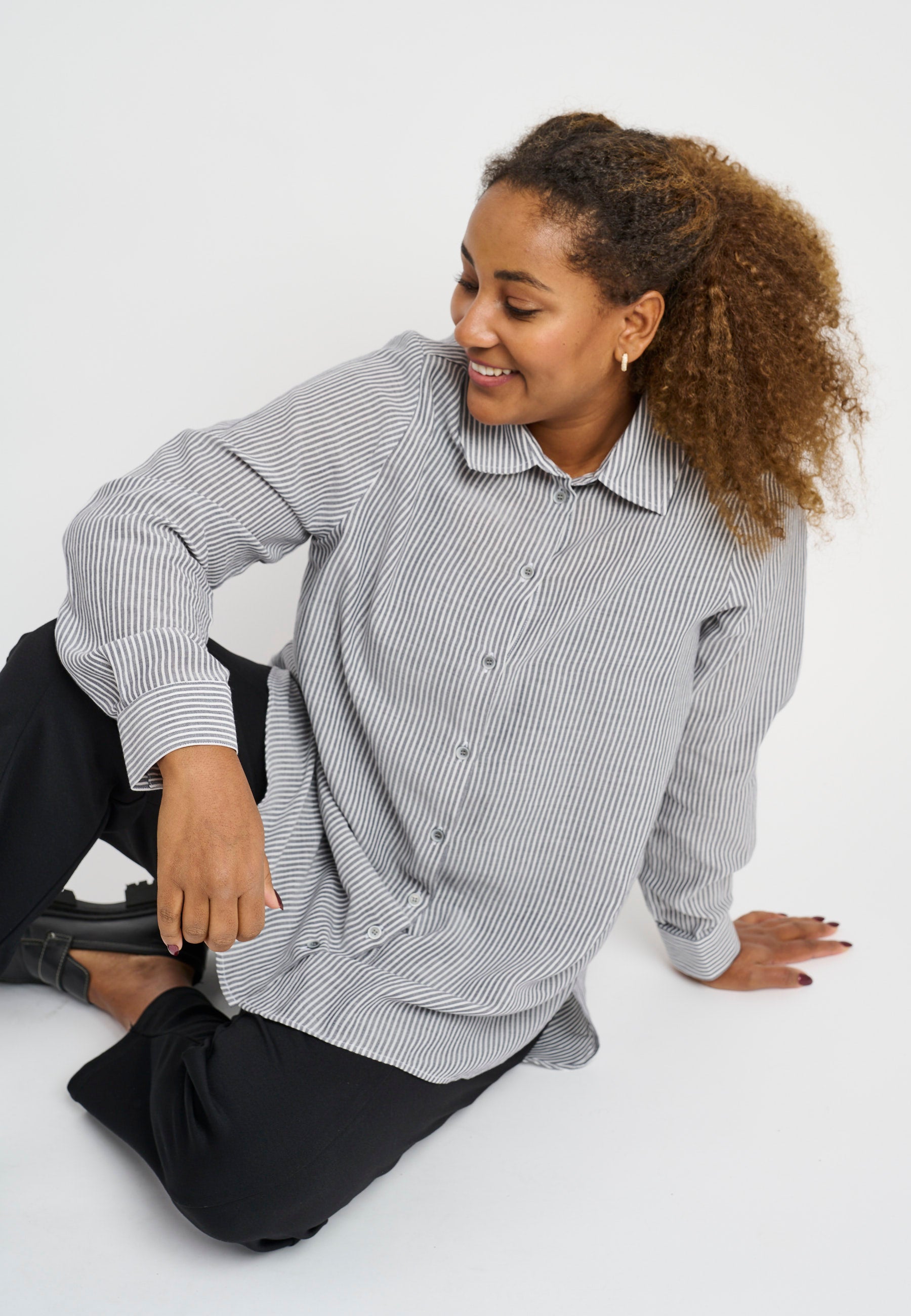 Pont Neuf PNLalorian Skjortebluser 009 Navy blue