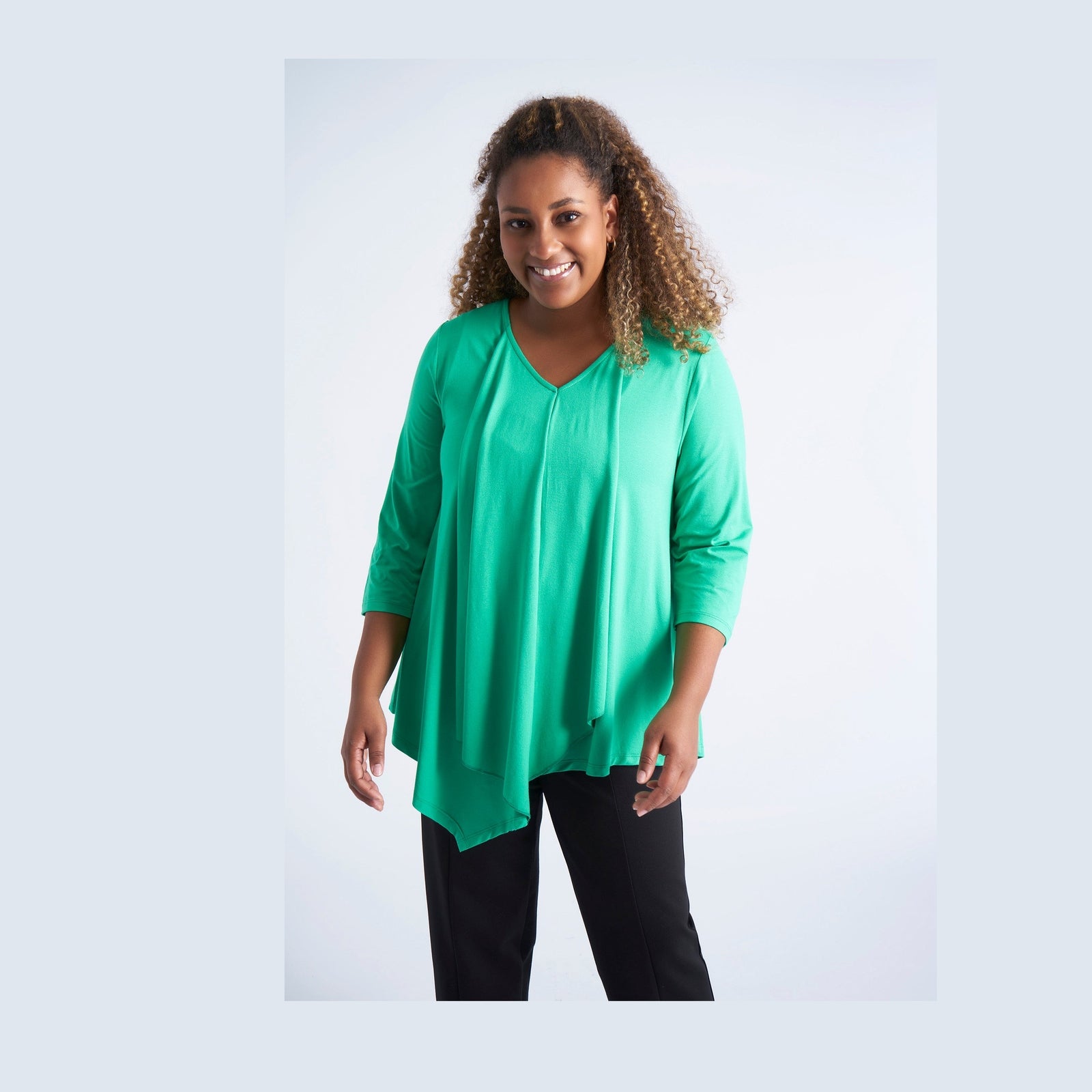 Pont Neuf PNLara Bluser 043 Simply Green