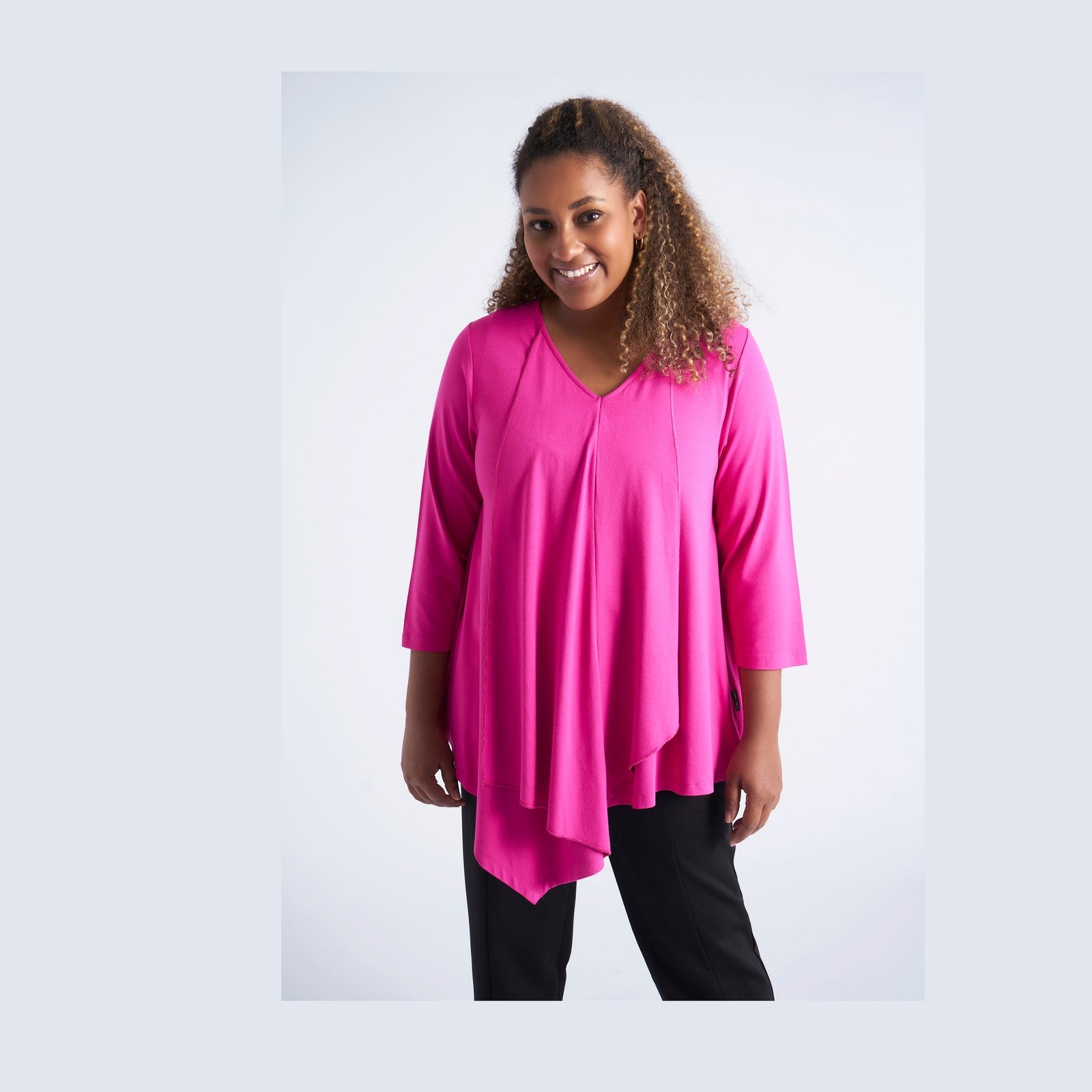 Pont Neuf PNLara Bluser 163 Fuchsia