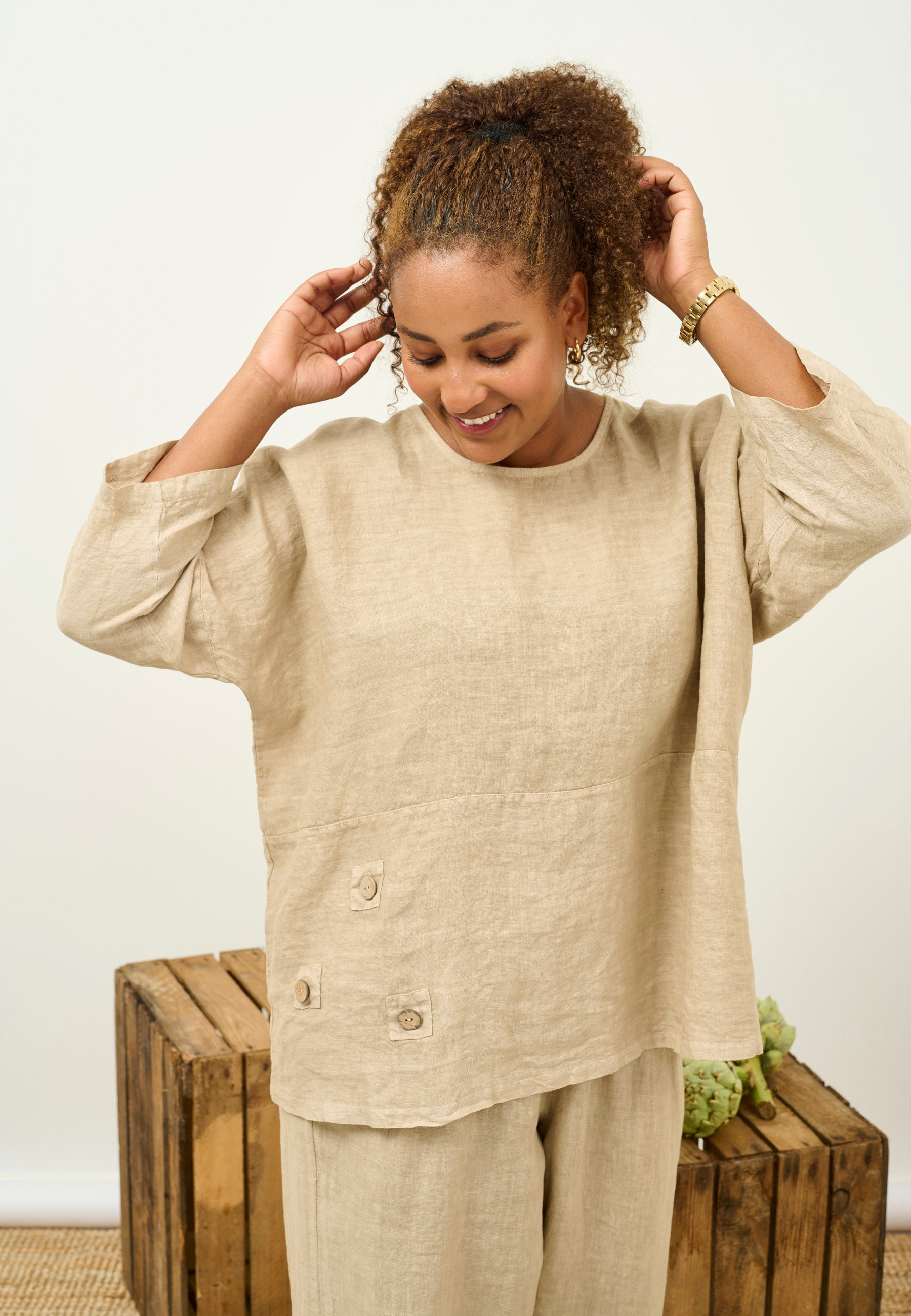 Pont Neuf PNLauren Bluser 1111 Cashmere