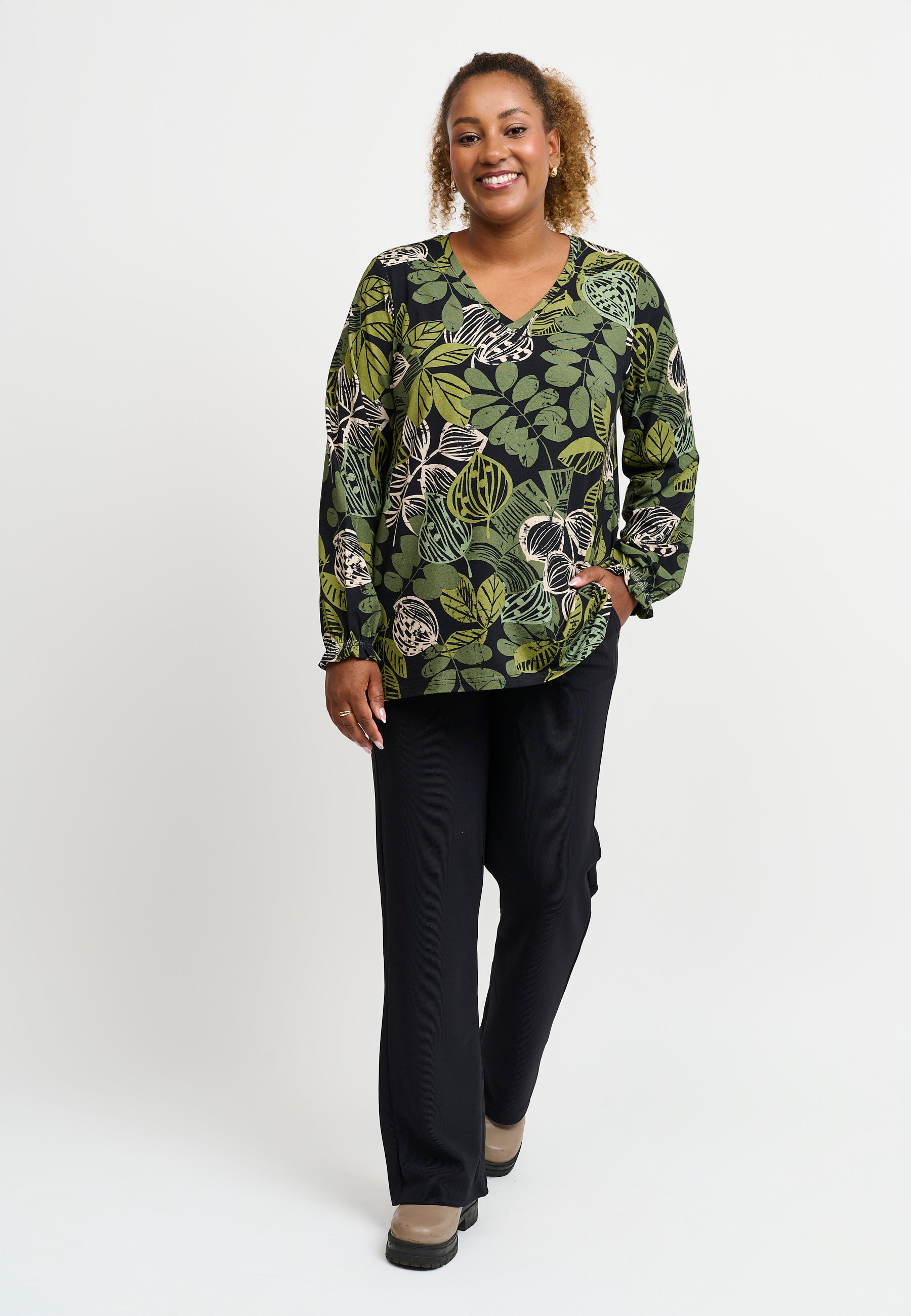 Pont Neuf PNLeva Bluser 3620 Forest Green