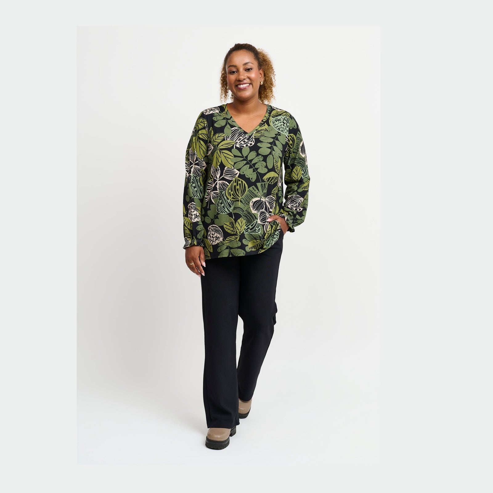 Pont Neuf PNLeva Bluser 3620 Forest Green