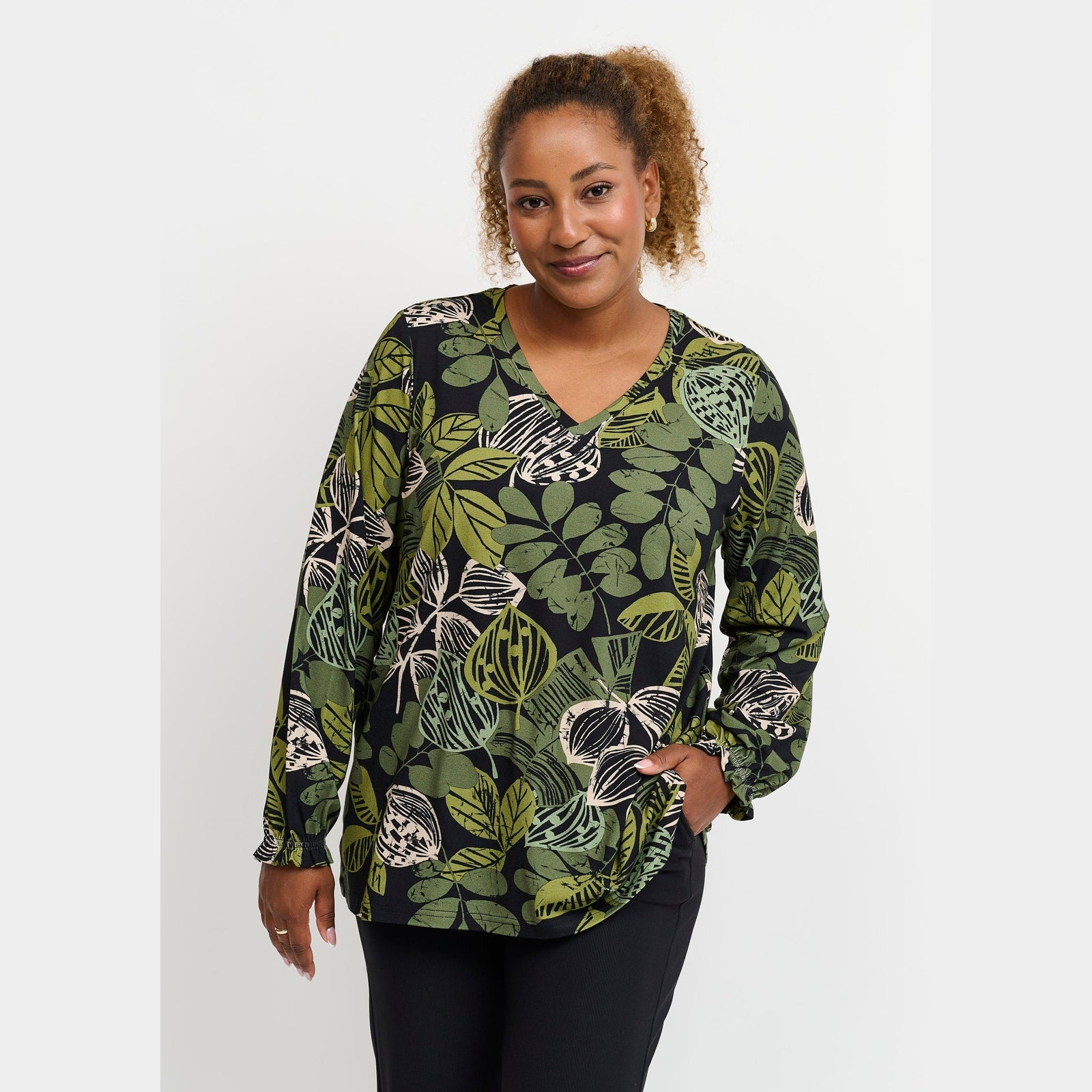 Pont Neuf PNLeva Bluser 3620 Forest Green