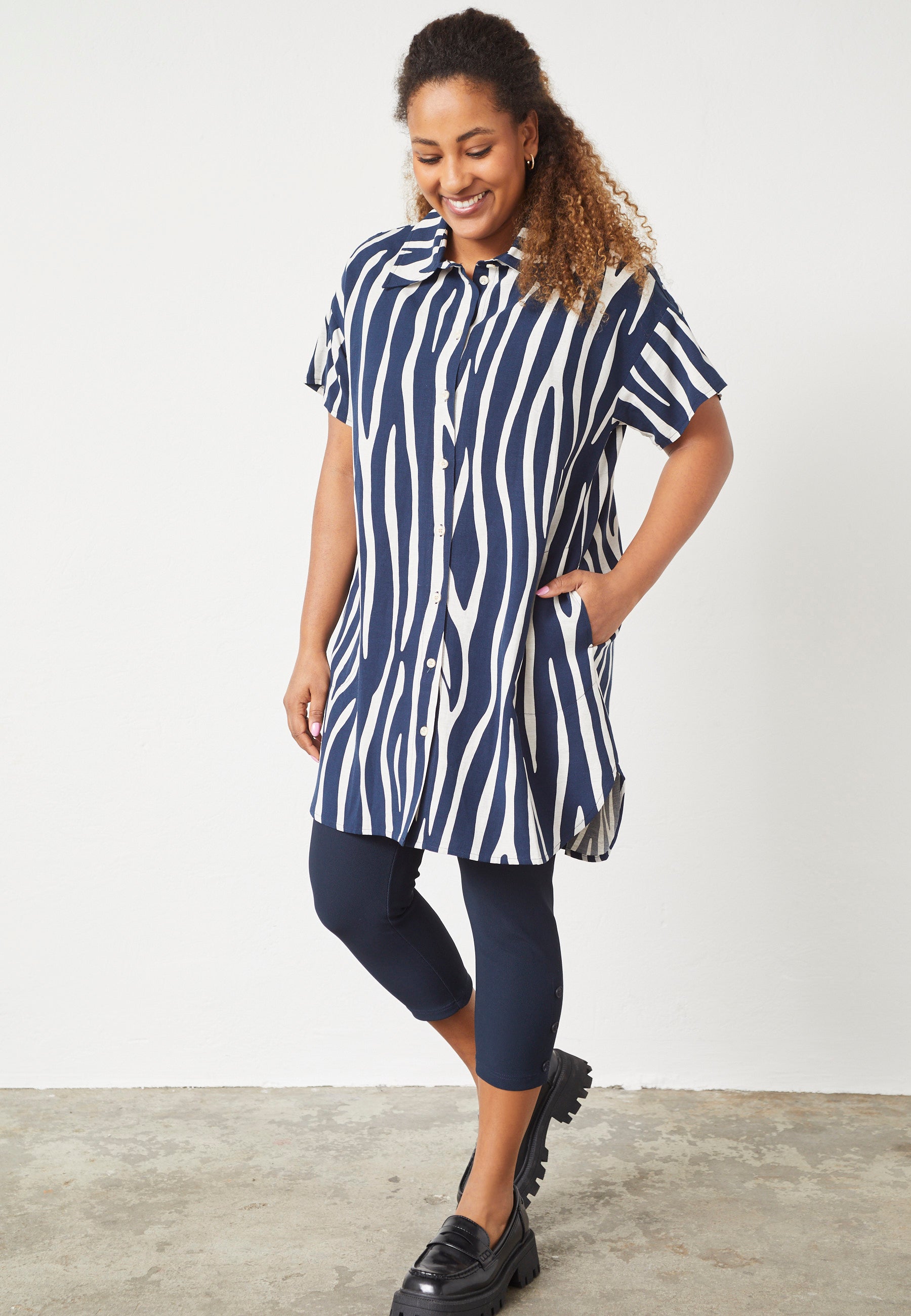 Pont Neuf PNLilli Skjortebluser 5999 NAVY BLUE