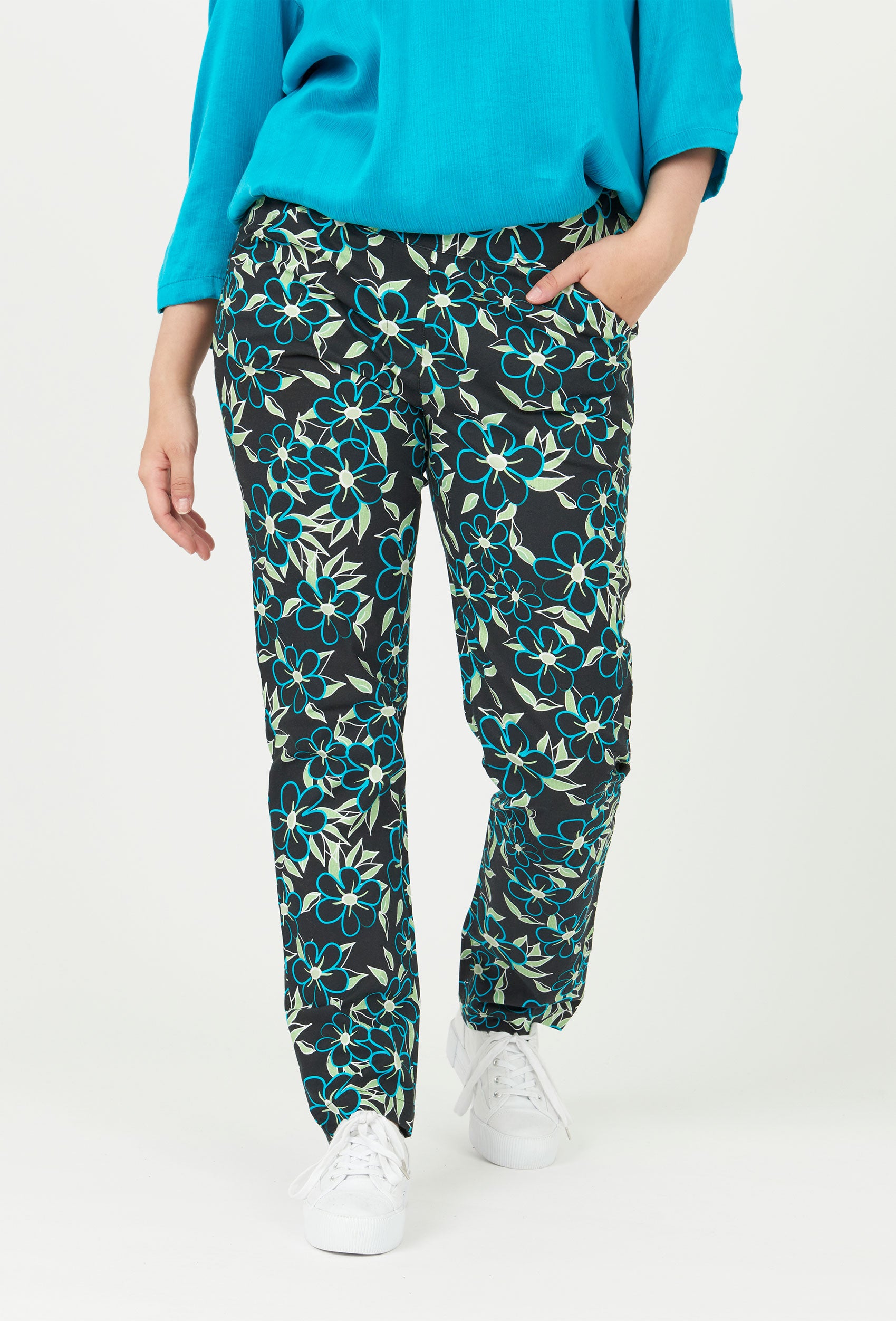 Pont Neuf PNLiv Bukser 523 Turquise