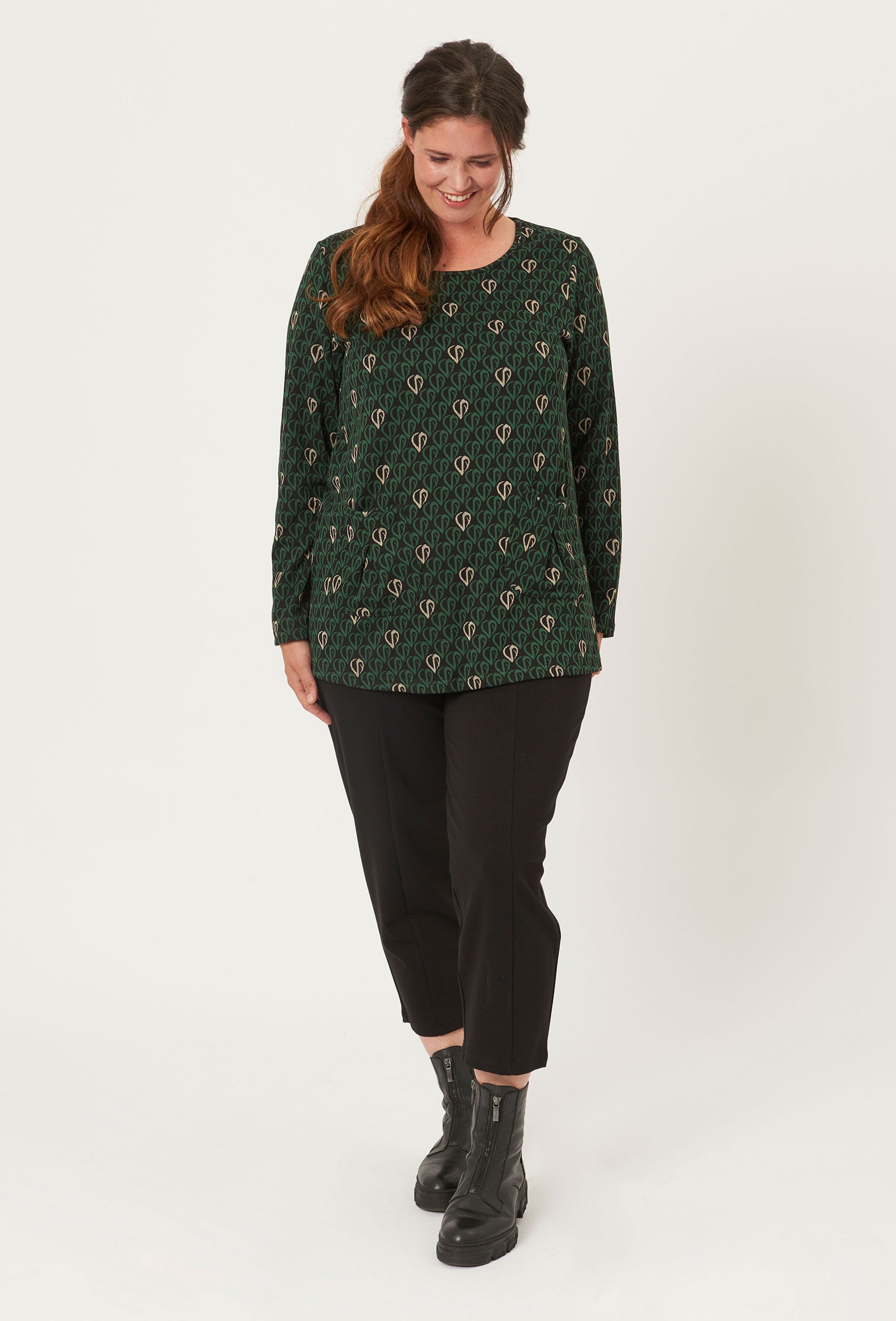 Pont Neuf PNLotte Mie Bluser 621 Pine Green