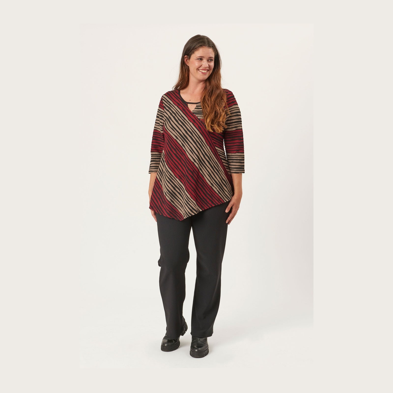 Pont Neuf PNMagrethe Bluser 354 Warm Red