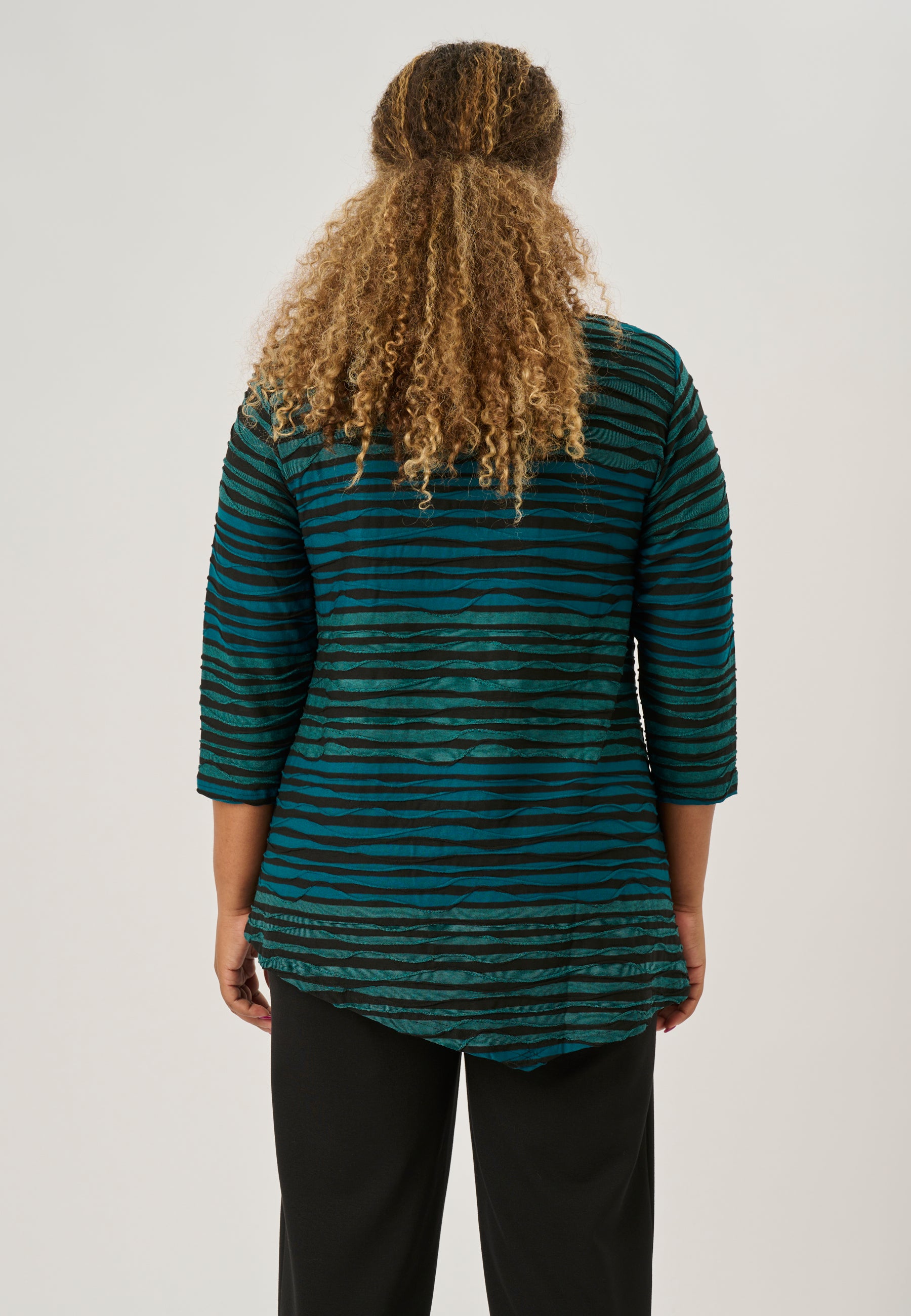 Pont Neuf PNMagrethe Bluser 5052 Petrol Blue