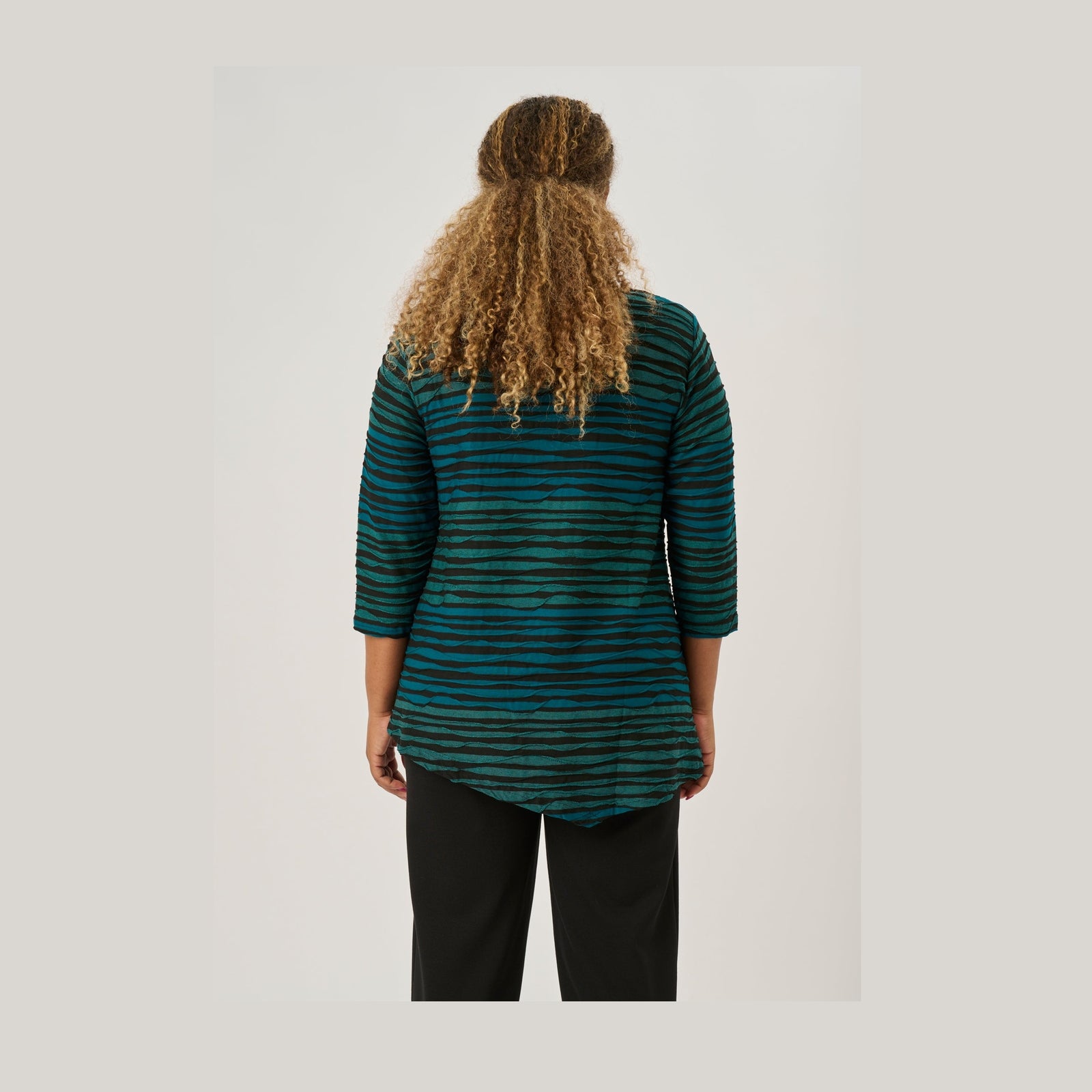 Pont Neuf PNMagrethe Bluser 5052 Petrol Blue