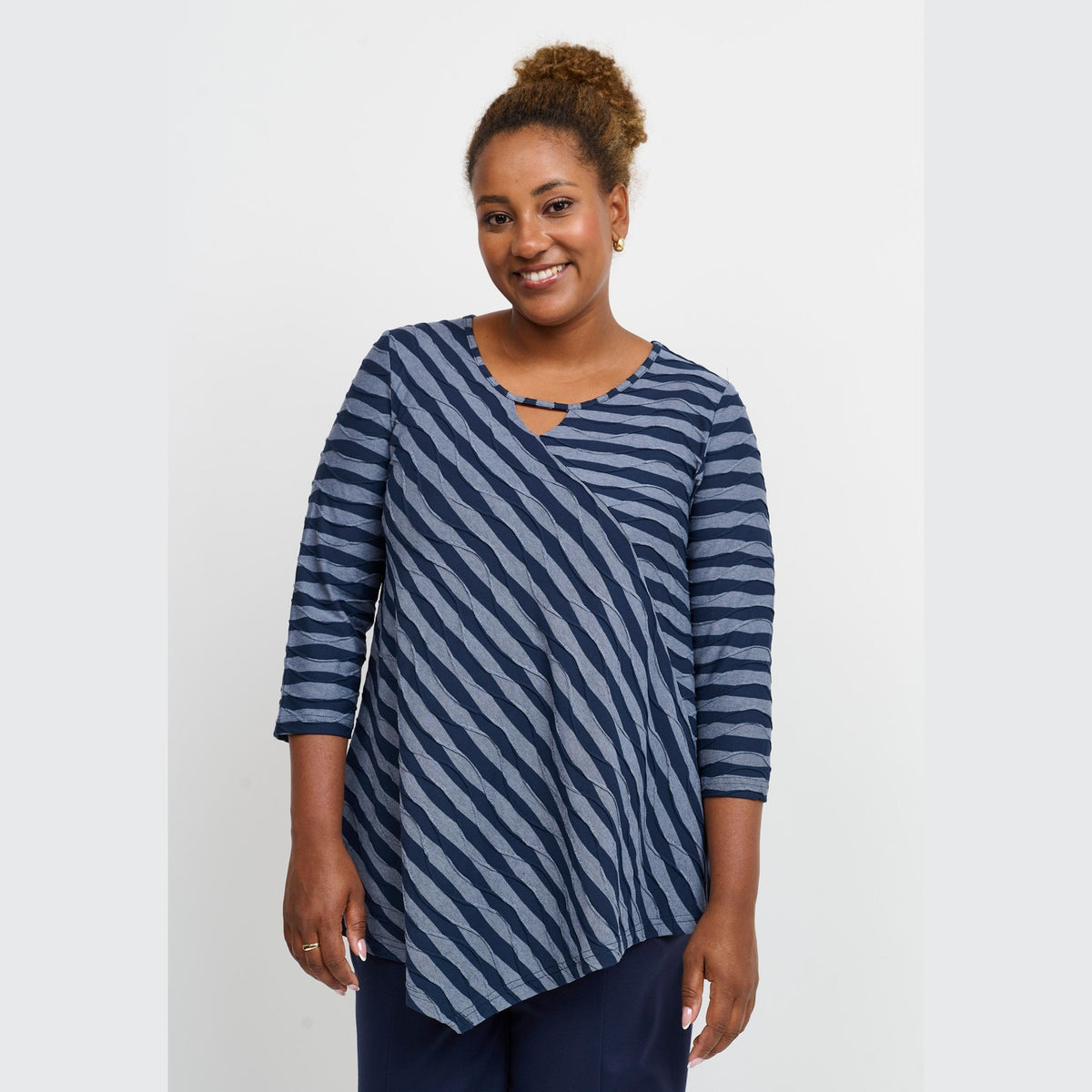 Pont Neuf PNMagrethe Bluser 5555 Steel Blue