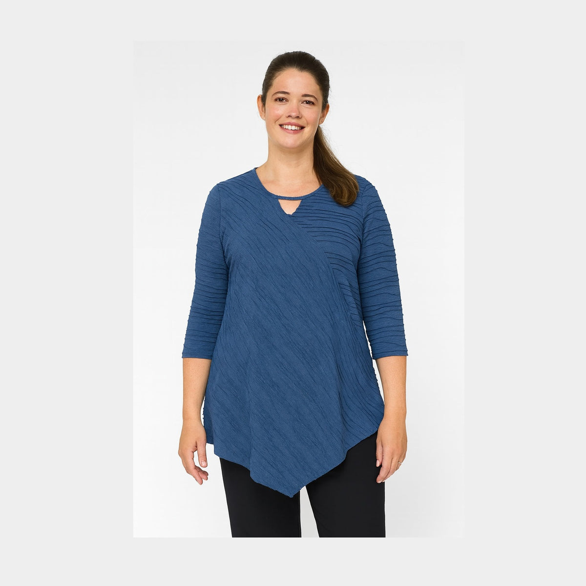 Pont Neuf PNMagrethe Bluser 5260 sky blue melange