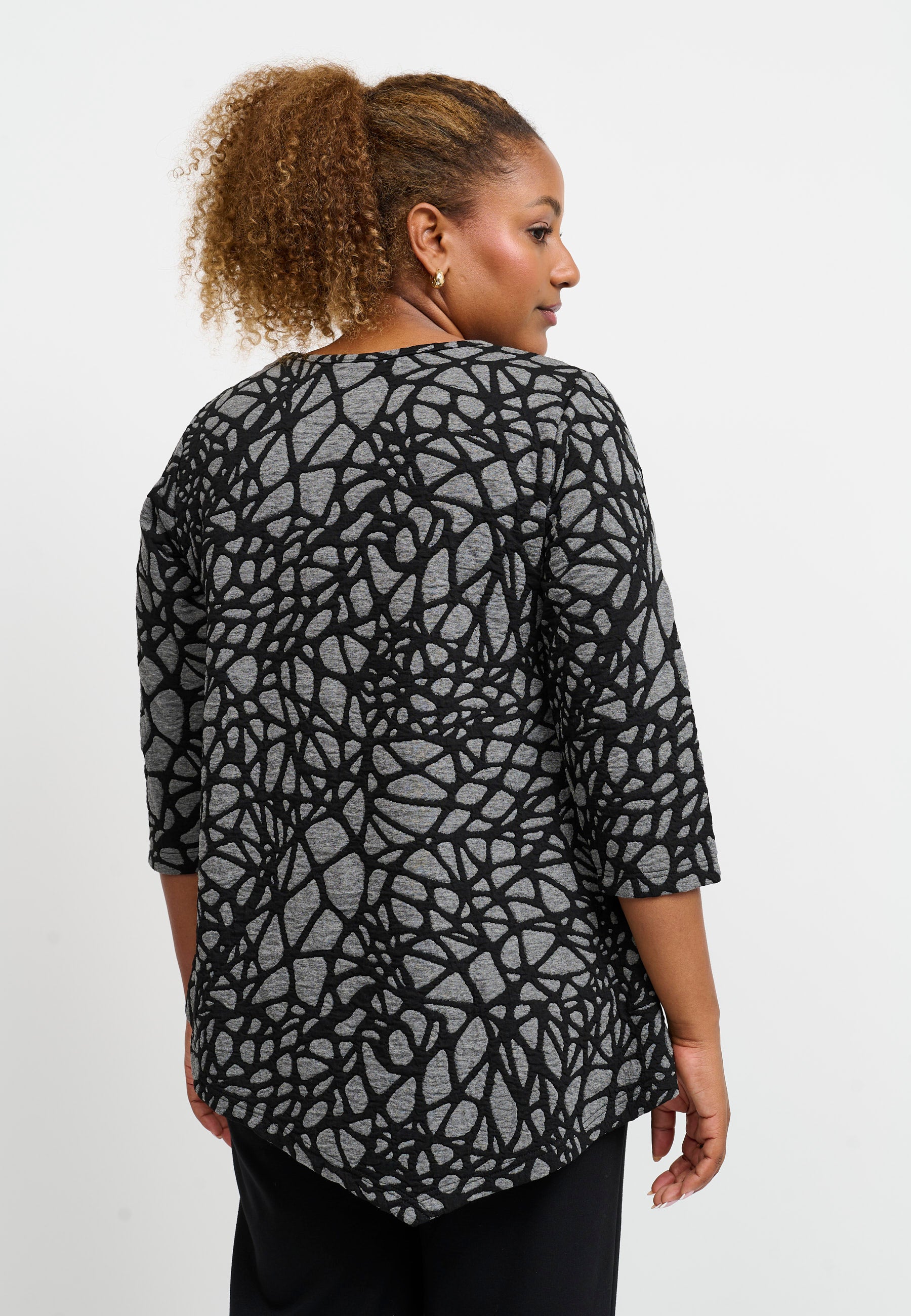 Pont Neuf PNMagrethe Bluser 9650 grey melange