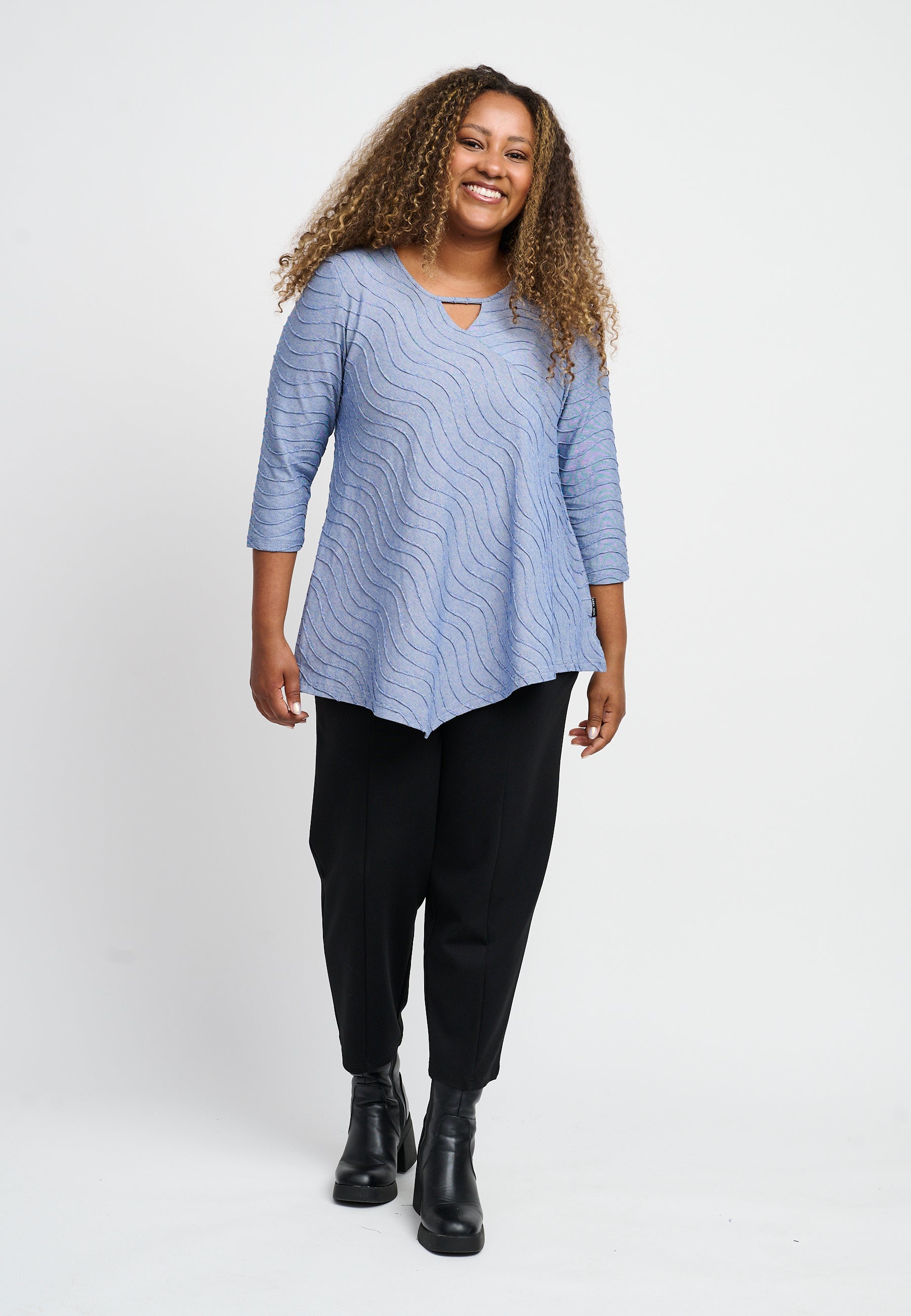 Pont Neuf PNMagrethe Bluser 5750 sapphire blue