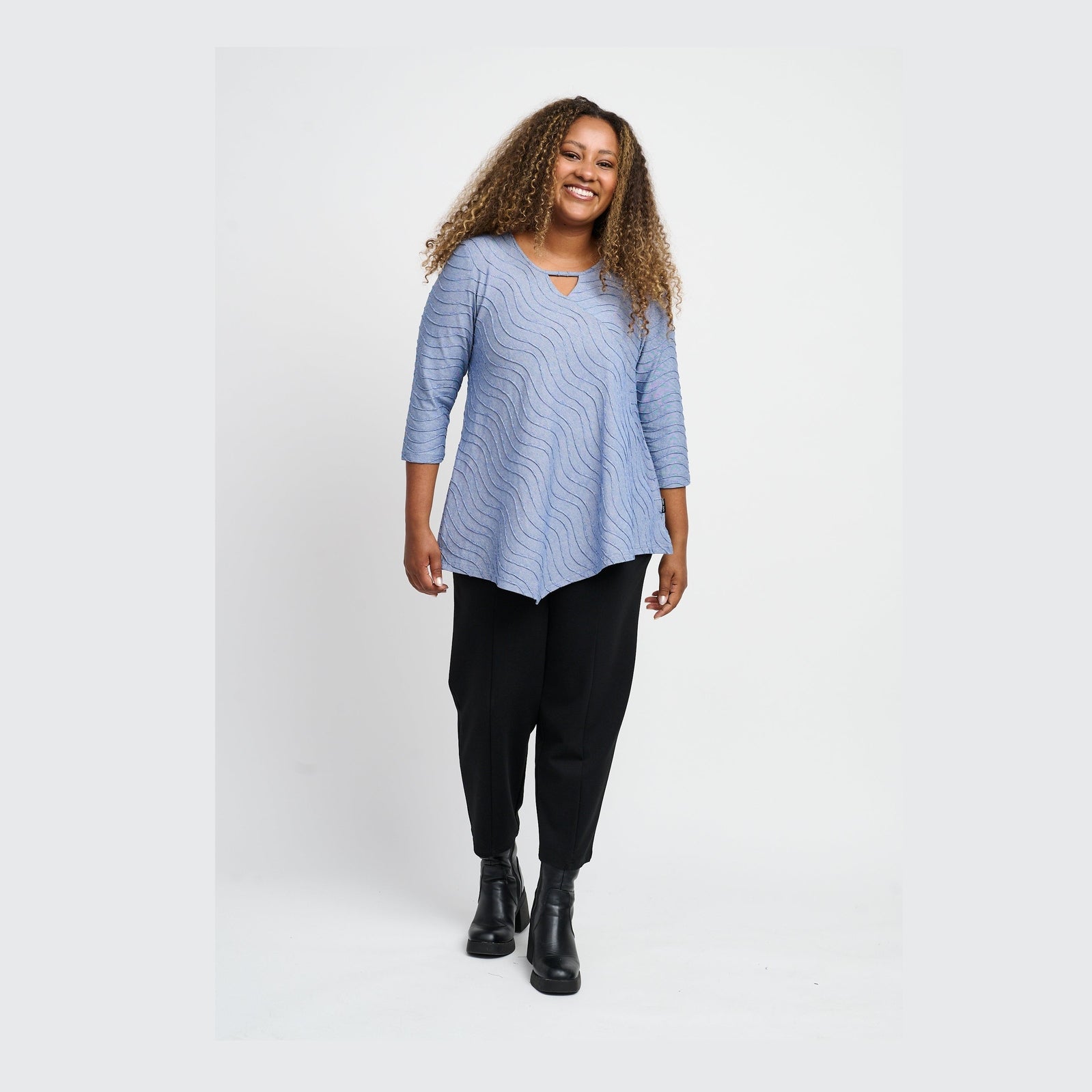 Pont Neuf PNMagrethe Bluser 5750 sapphire blue