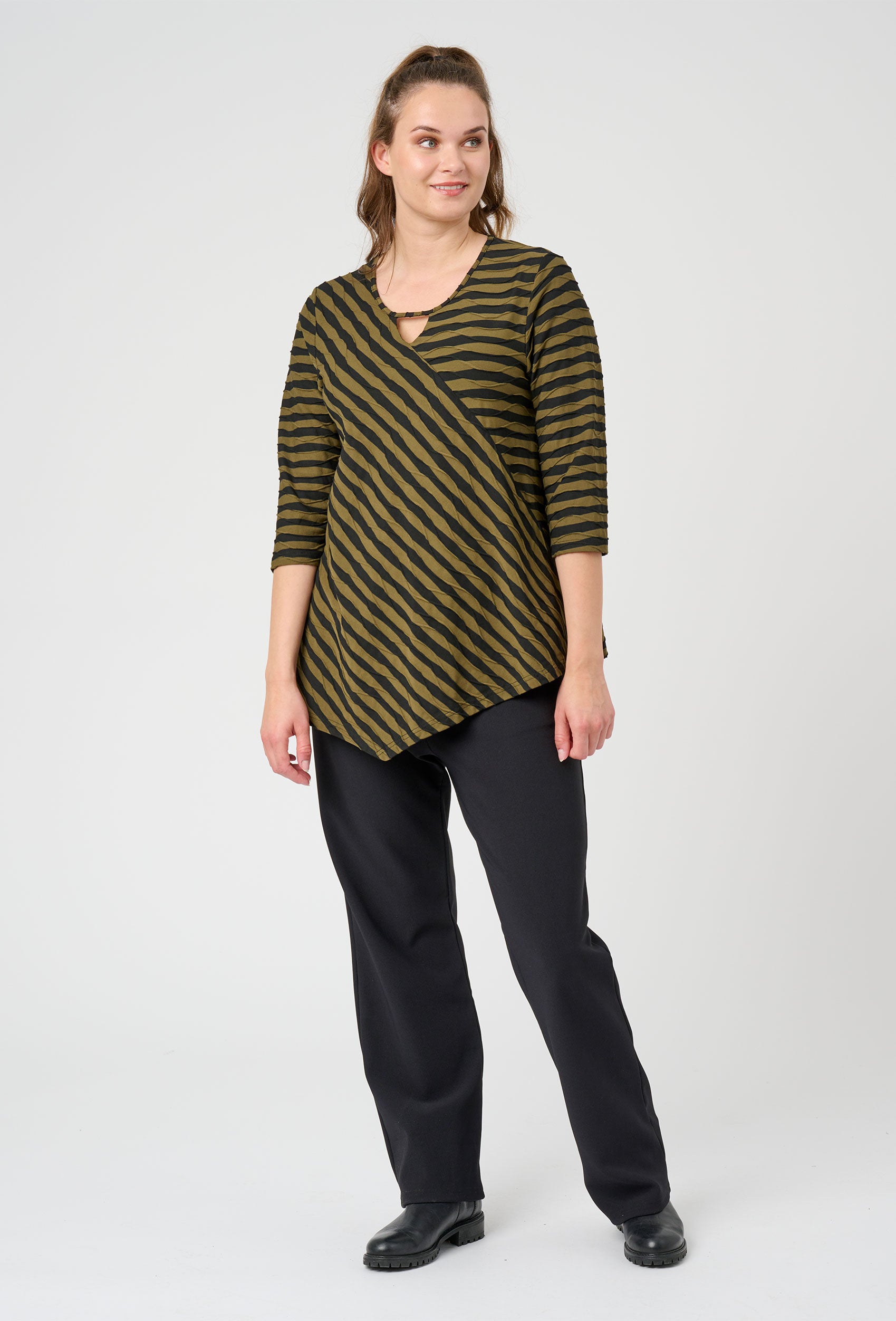 Pont Neuf PNMagrethe Bluser 648 Dusty Olive