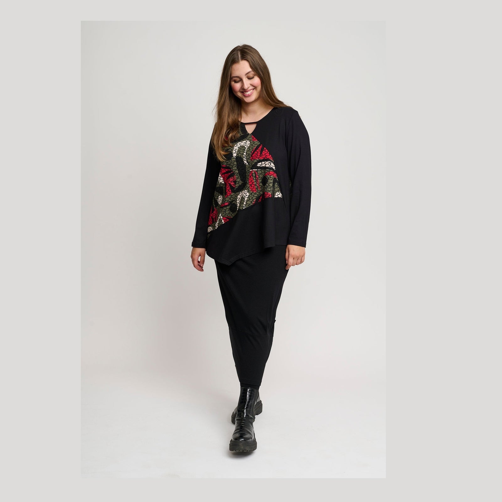 Pont Neuf PNMagrethe-Mie Bluser 354 Warm Red