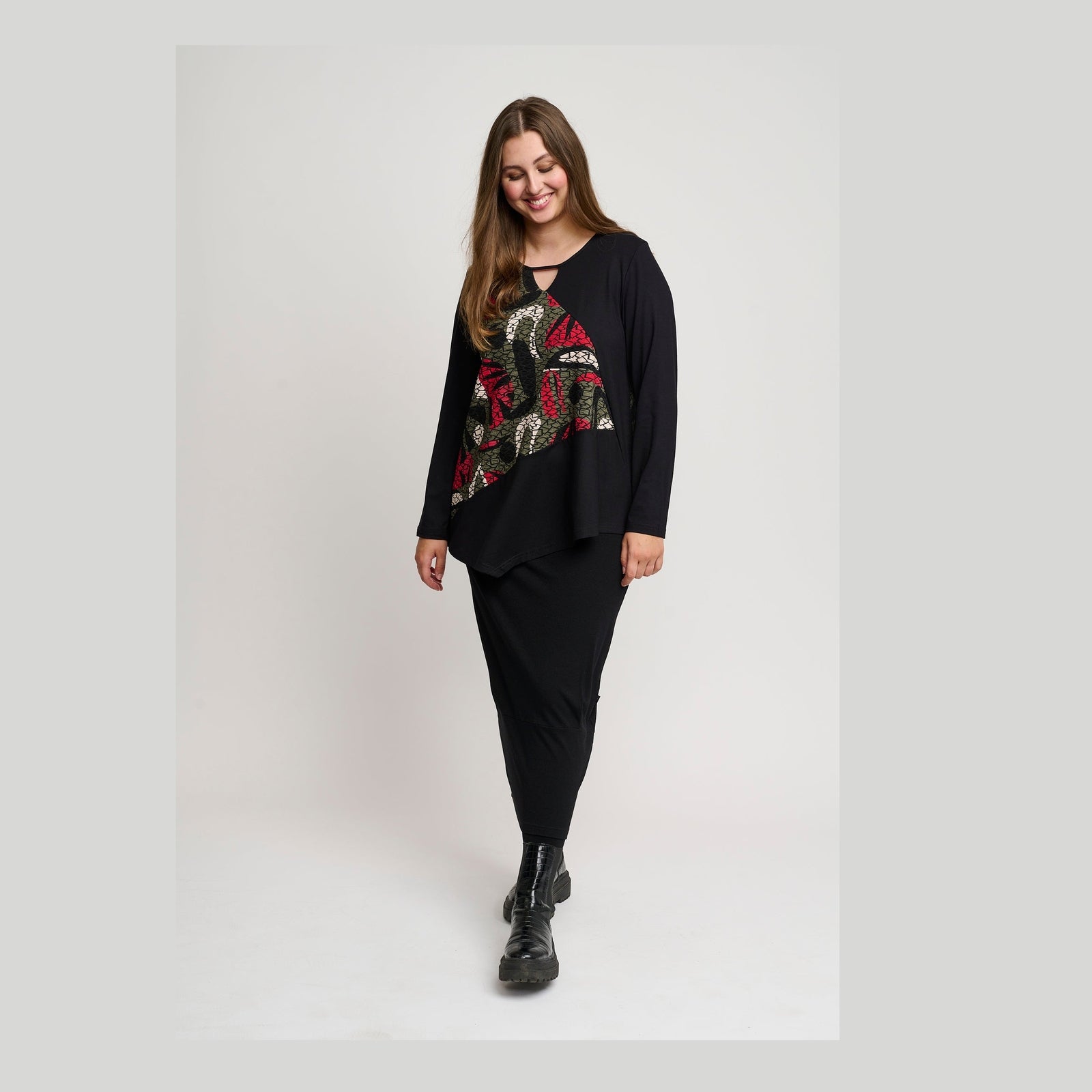 Pont Neuf PNMagrethe-Mie Bluser 354 Warm Red