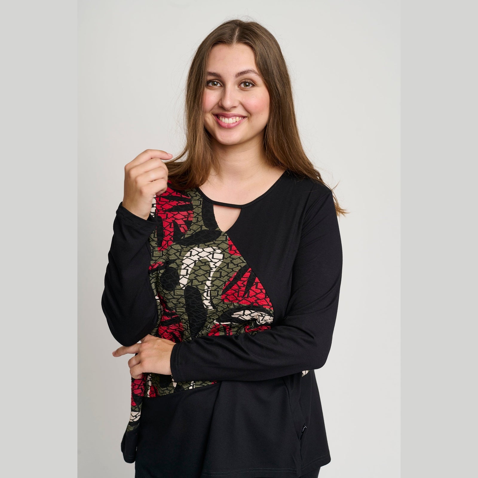 Pont Neuf PNMagrethe-Mie Bluser 354 Warm Red