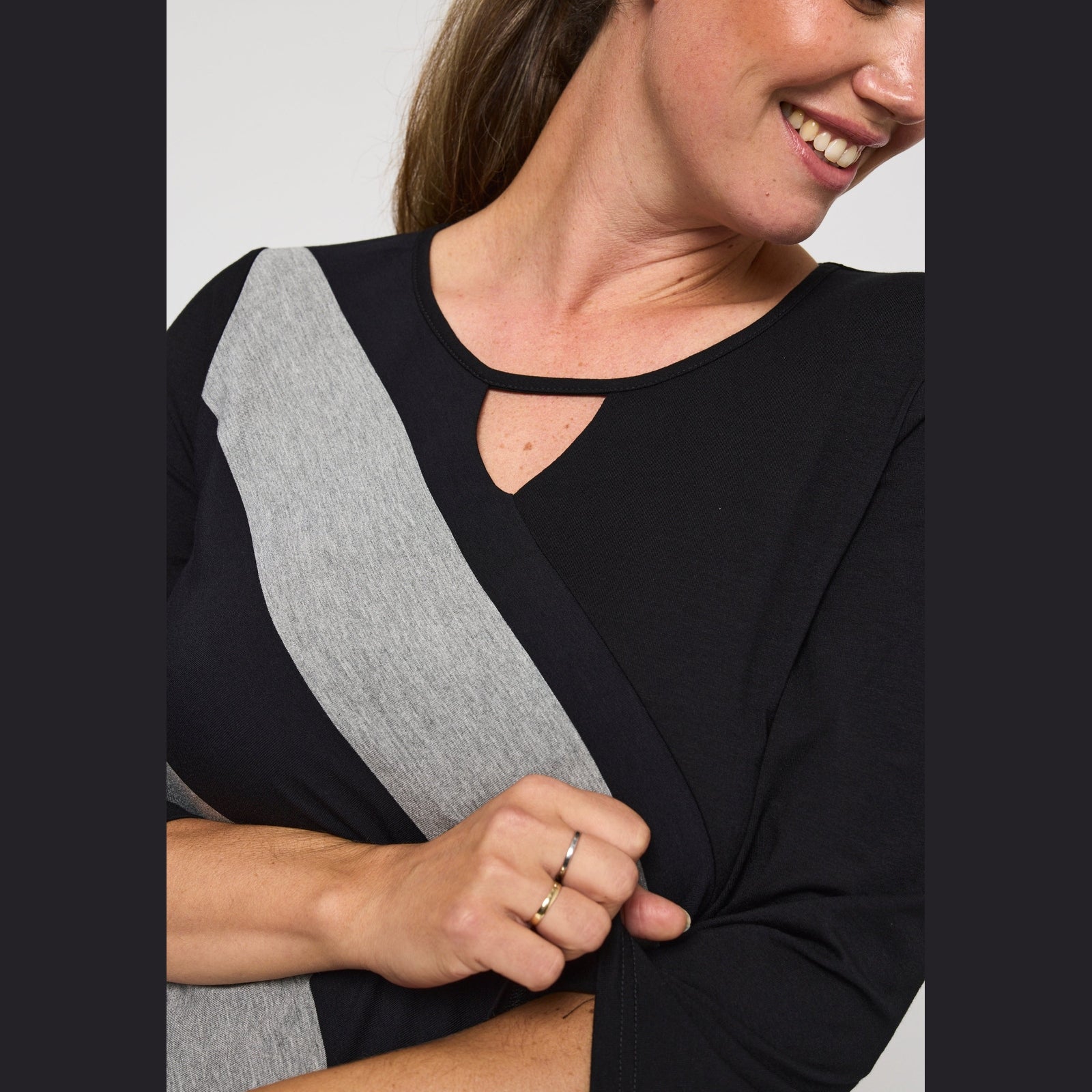 Pont Neuf PNMagrethe Toppe 913 Grey melange