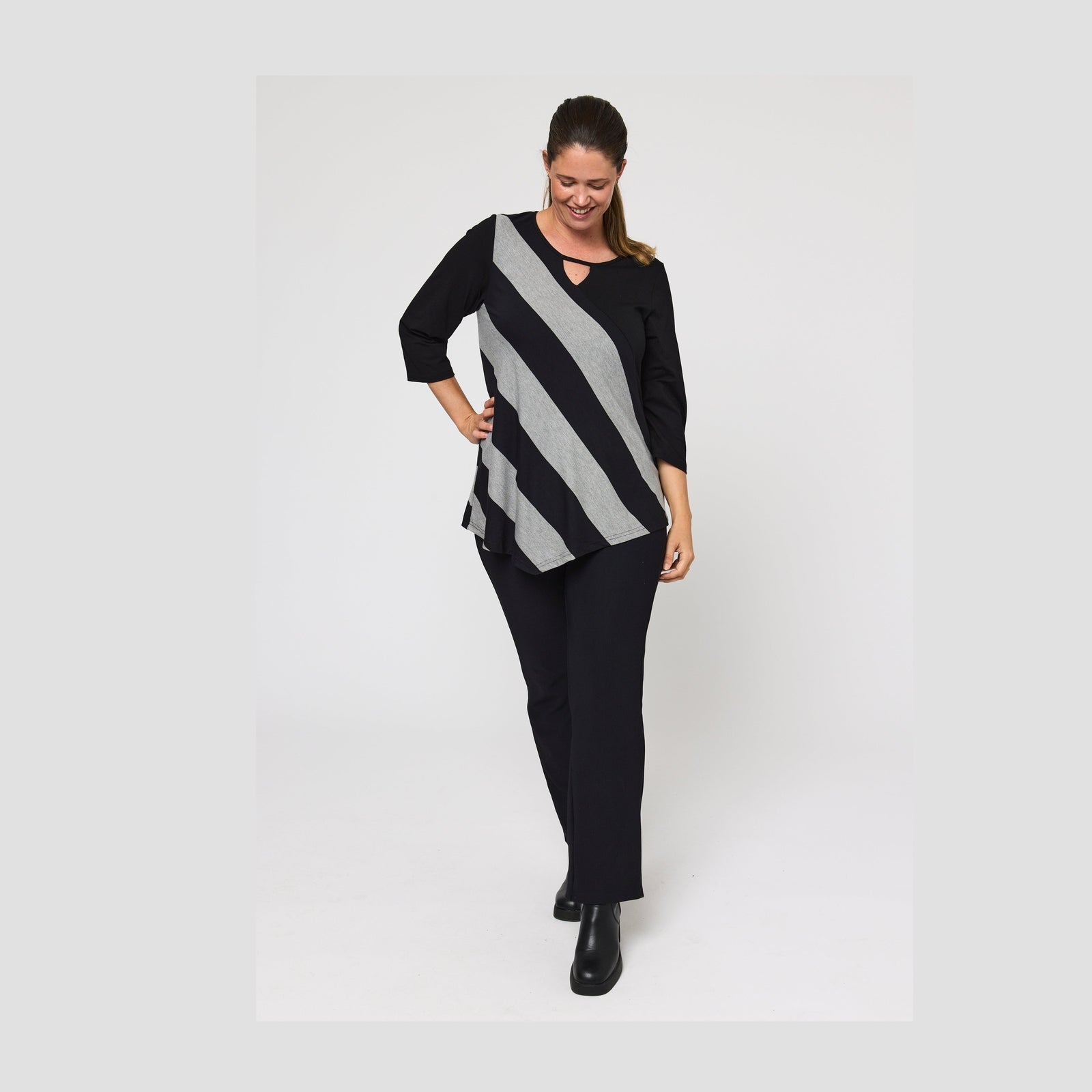 Pont Neuf PNMagrethe Toppe 913 Grey melange
