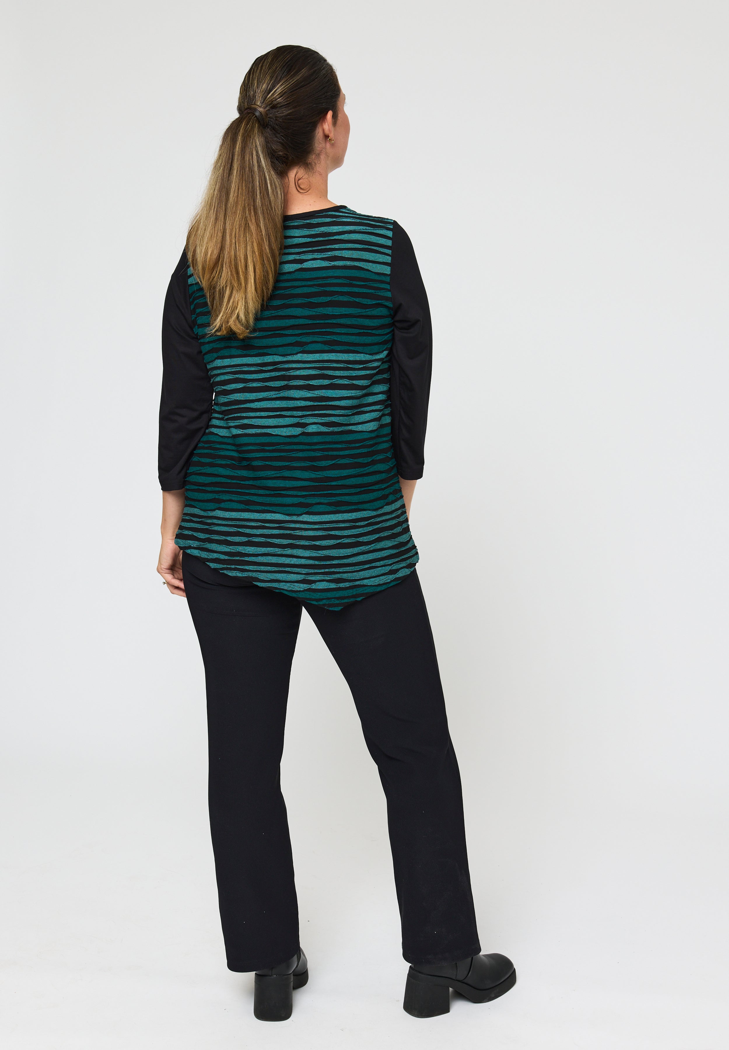 Pont Neuf PNMagrethe Tunikaer 5053 Petrol melange