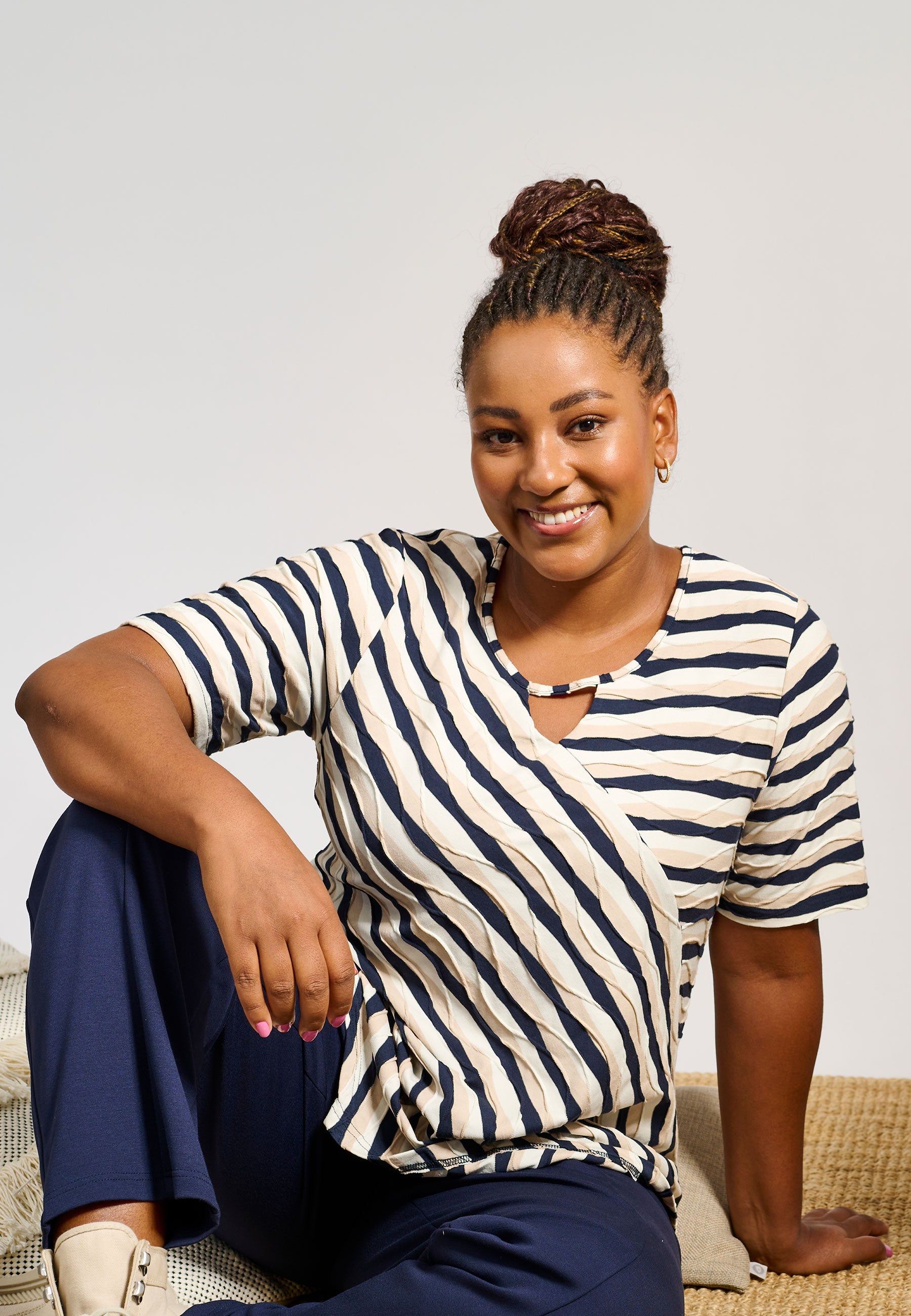 Pont Neuf PNMagrethe Sia Bluser 5999 NAVY BLUE