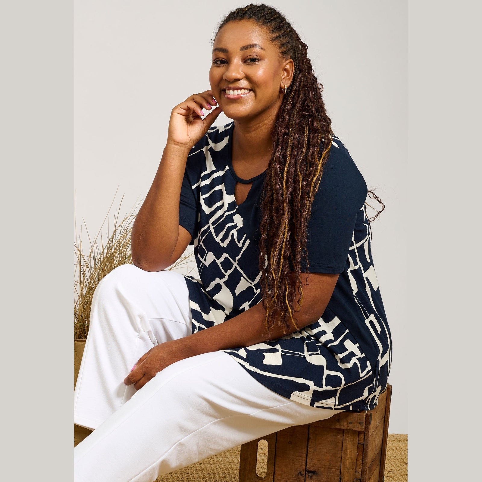 Pont Neuf PNMagrethe Sia Bluser 5999 NAVY BLUE