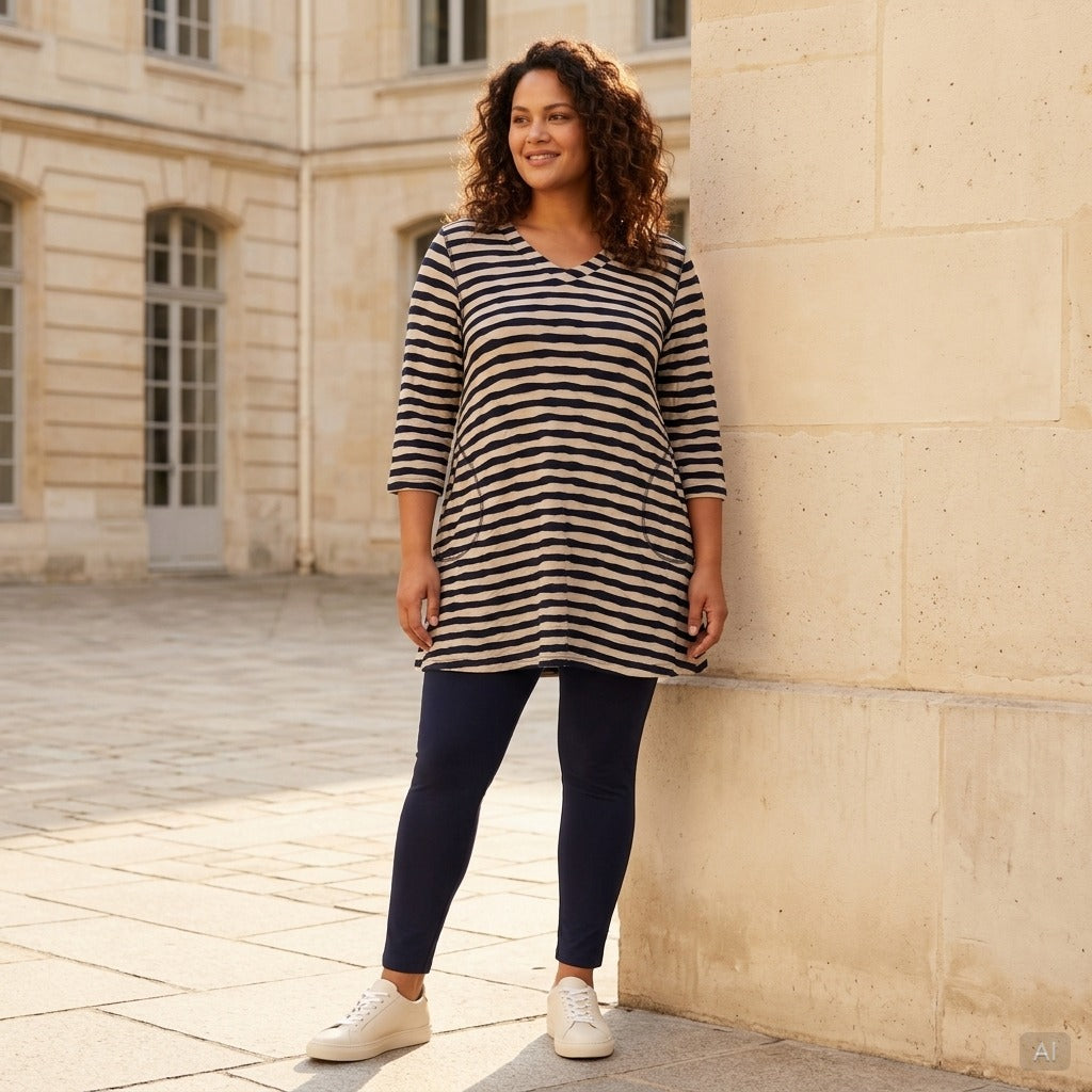 Pont Neuf PNMelina Tunikaer 817 Navy/sand