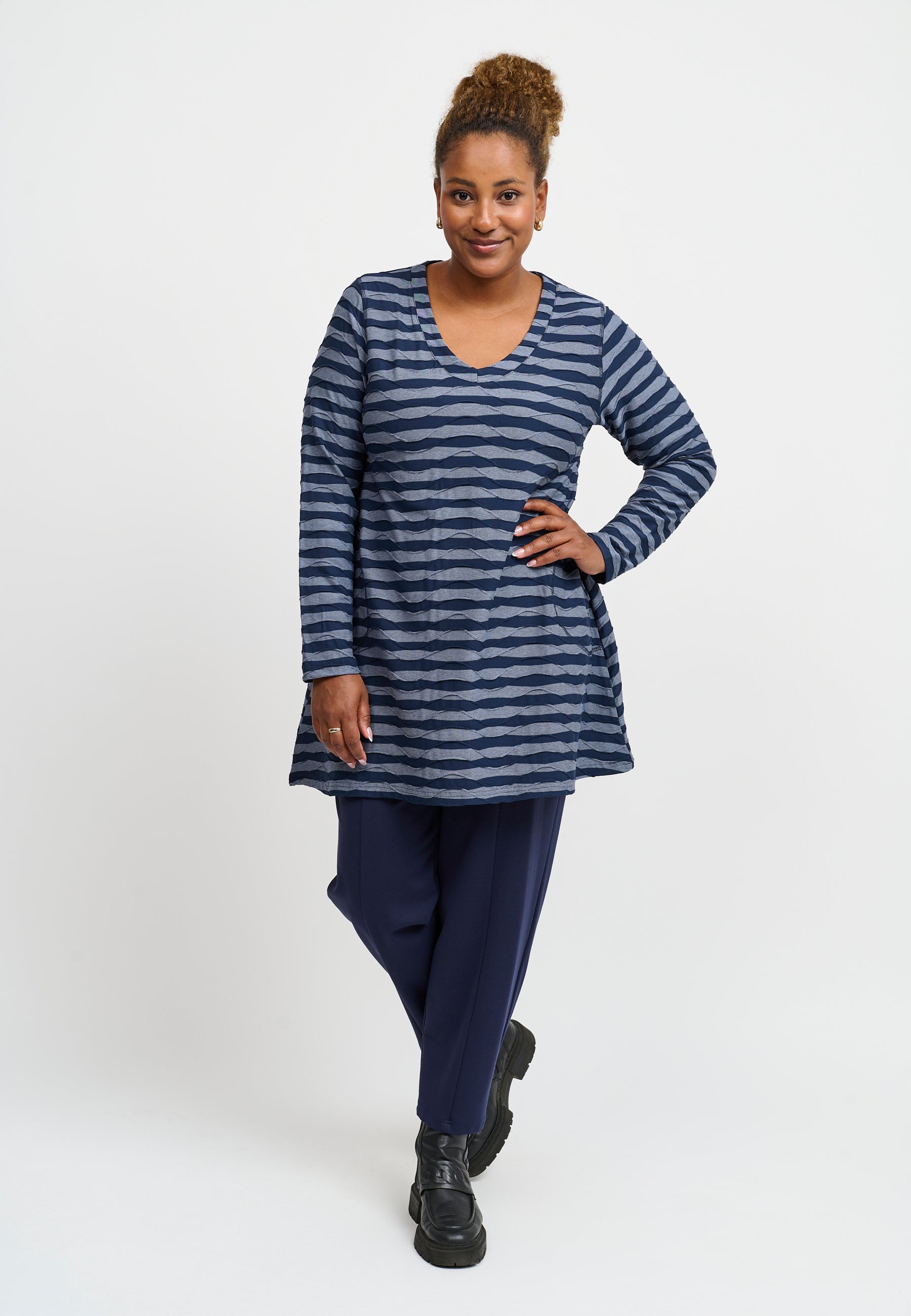 Pont Neuf PNMelina Mie Tunikaer 5555 Steel Blue