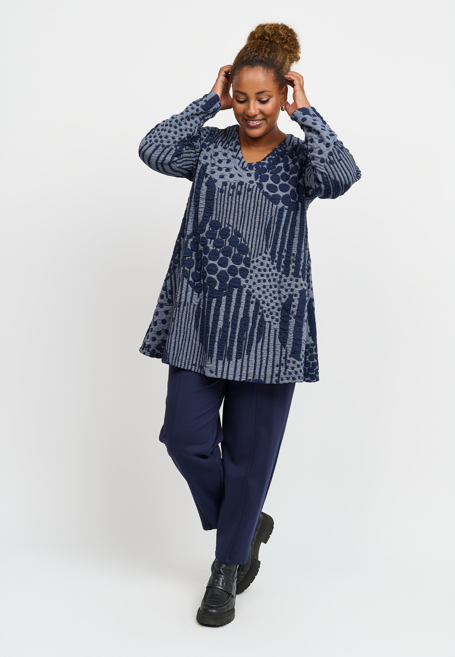 Pont Neuf PNMelina Mie Tunikaer 5555 Steel Blue