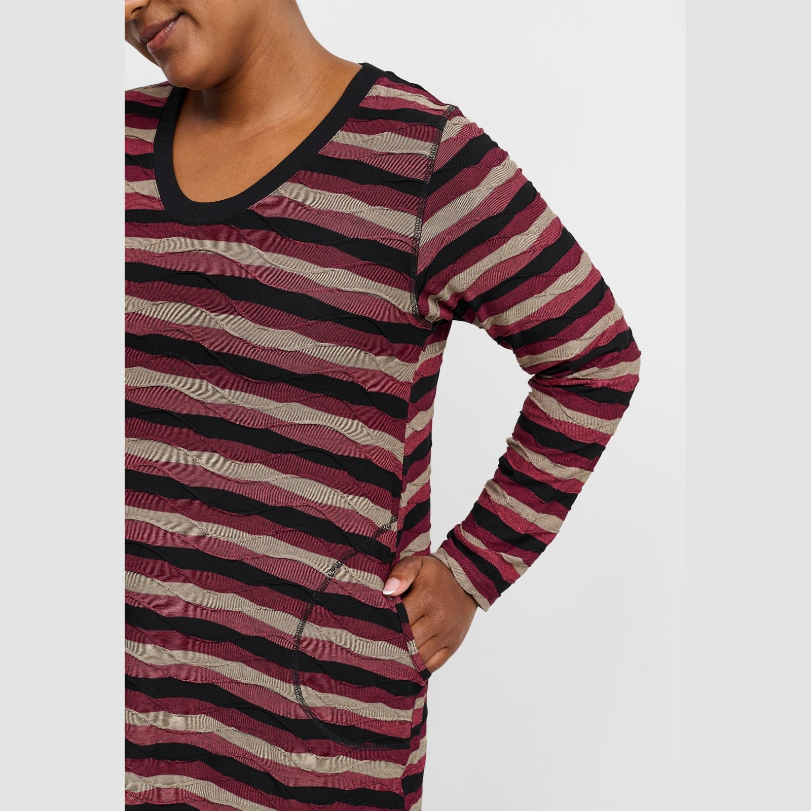 Pont Neuf PNMelina Mie Tunikaer 2999 BORDEAUX RED