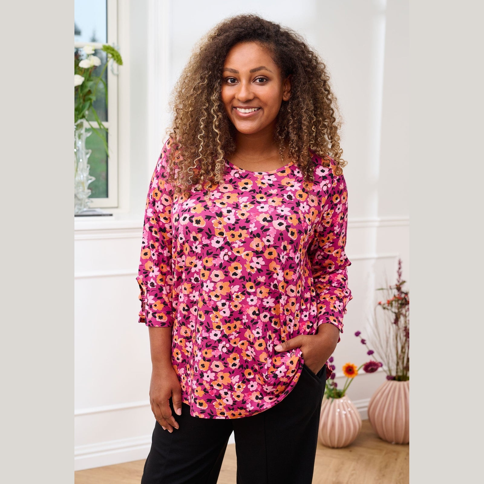 Pont Neuf PNMelly Bluser 163 Fuchsia